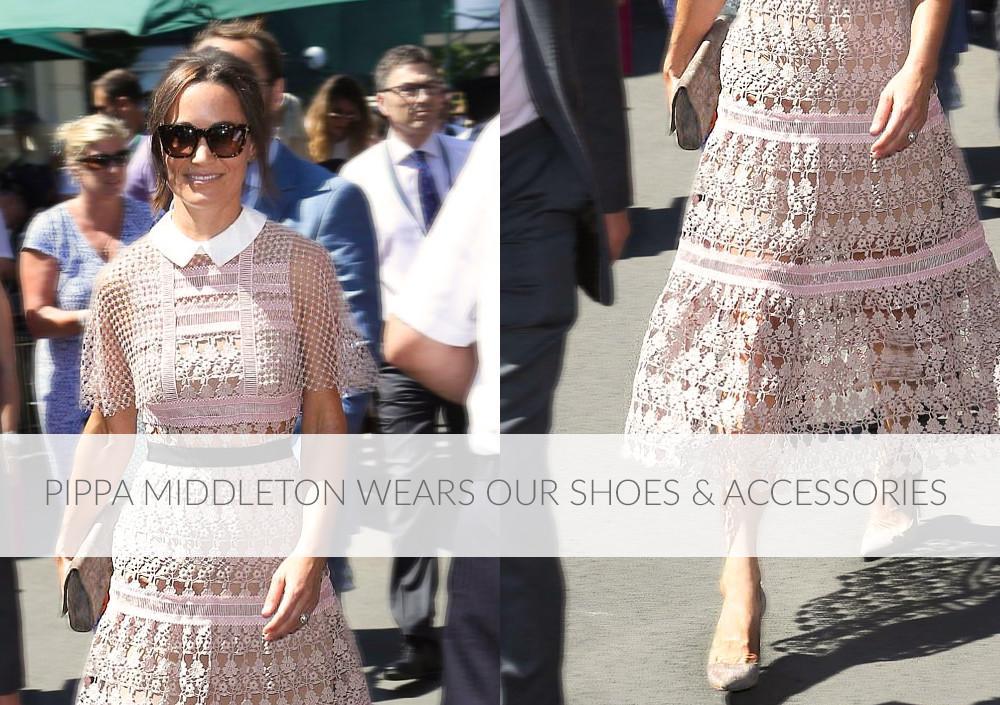 Pippa Middleton Wears Emmy London Shoes and Accessories To a Wedding and Wimbledon card image