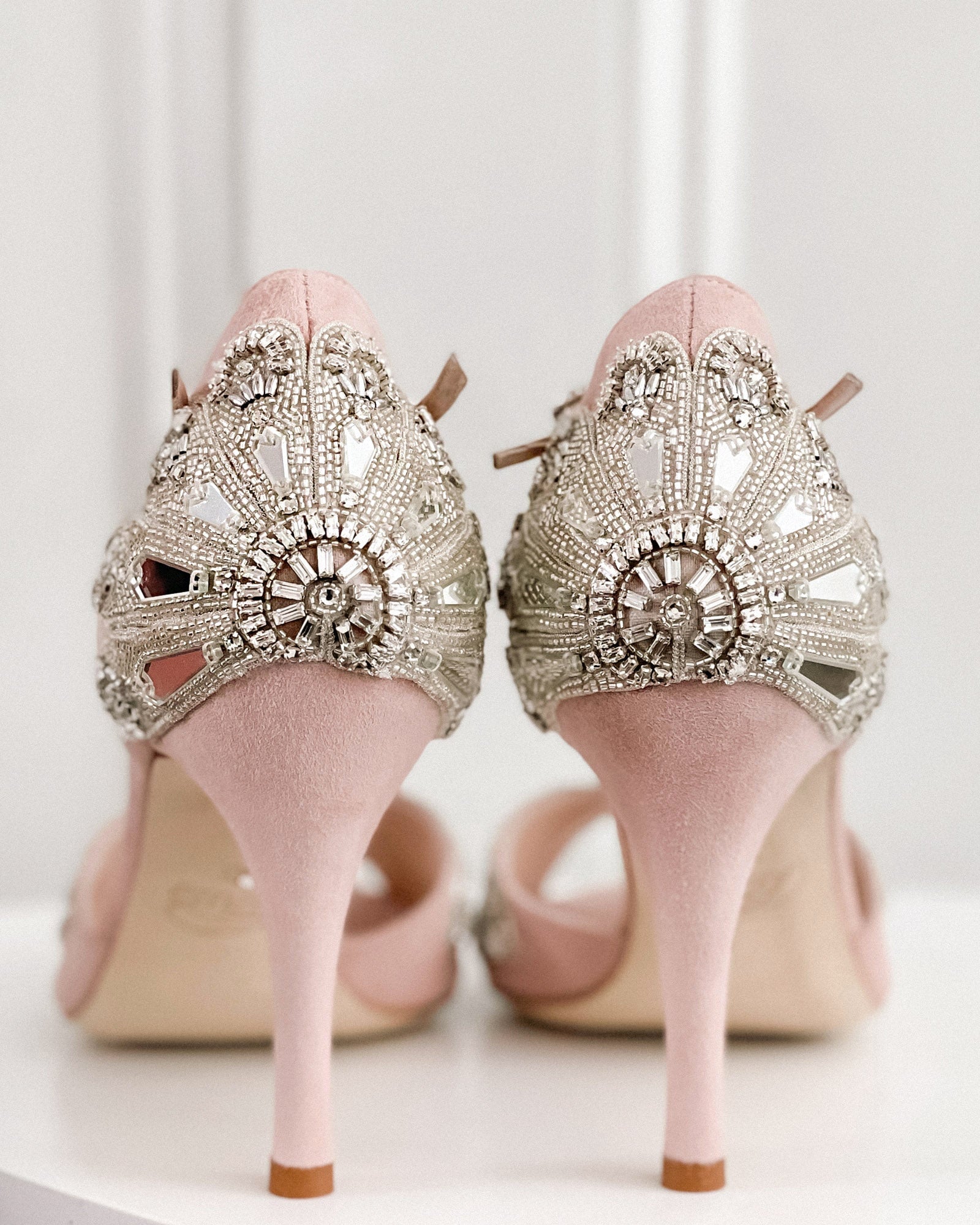 Arabella Bridal Shoe Rose Pink Wedding Shoes  image