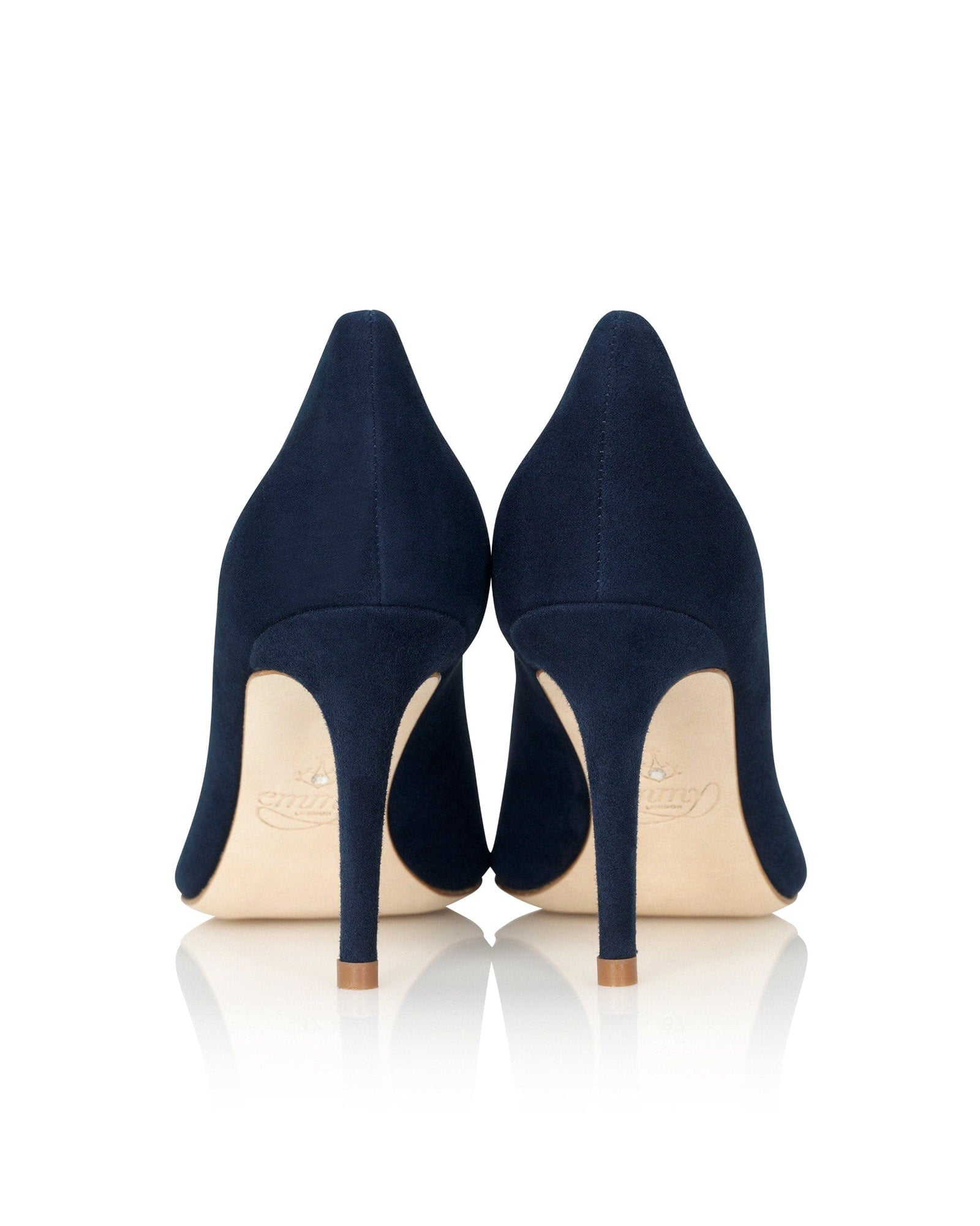 Claudia Midnight Navy Fashion Shoe Navy Blue Court Shoes  image