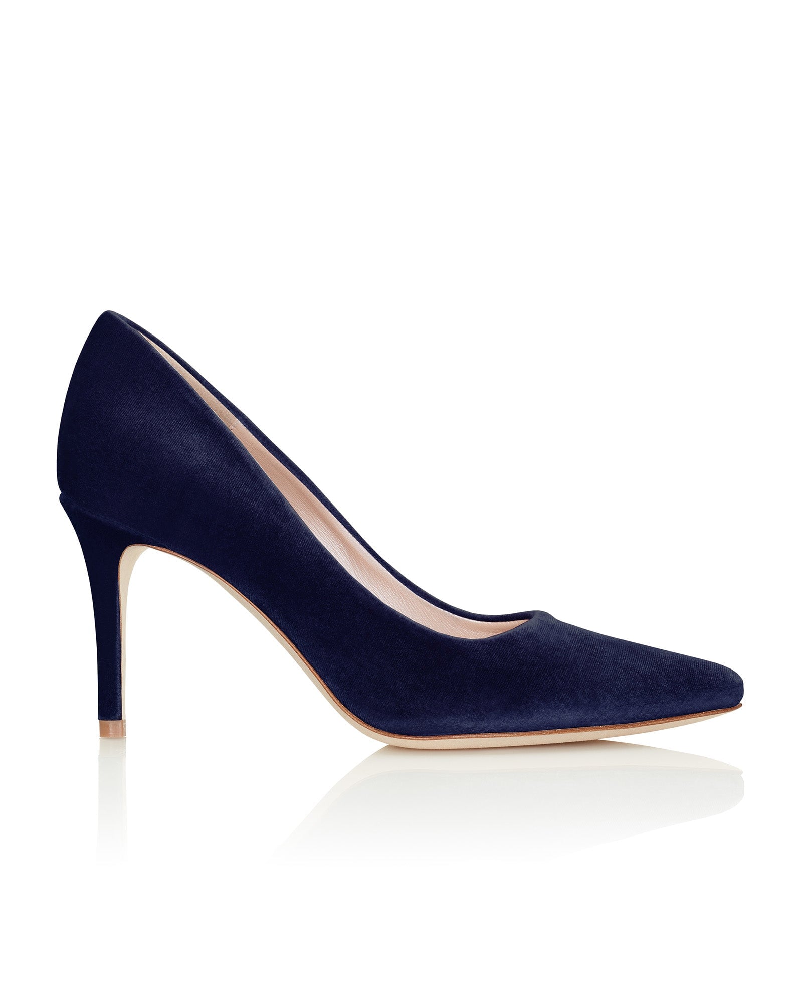 Toe Blue Velvet Court Shoes Buy Claudia Navy Velvet Fashion Shoe