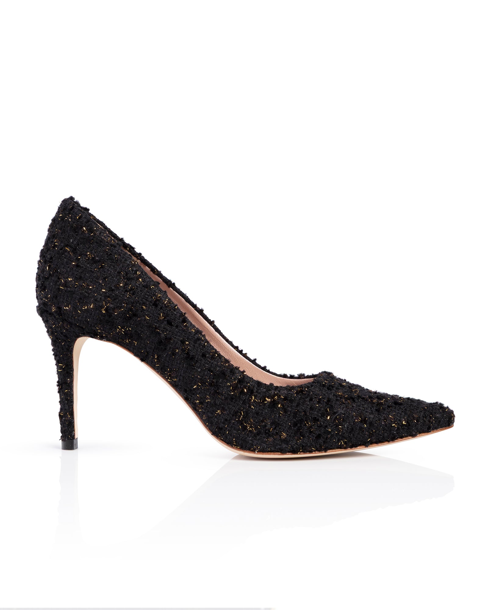 Claudia Black Tweed Mid Heel Emmy London