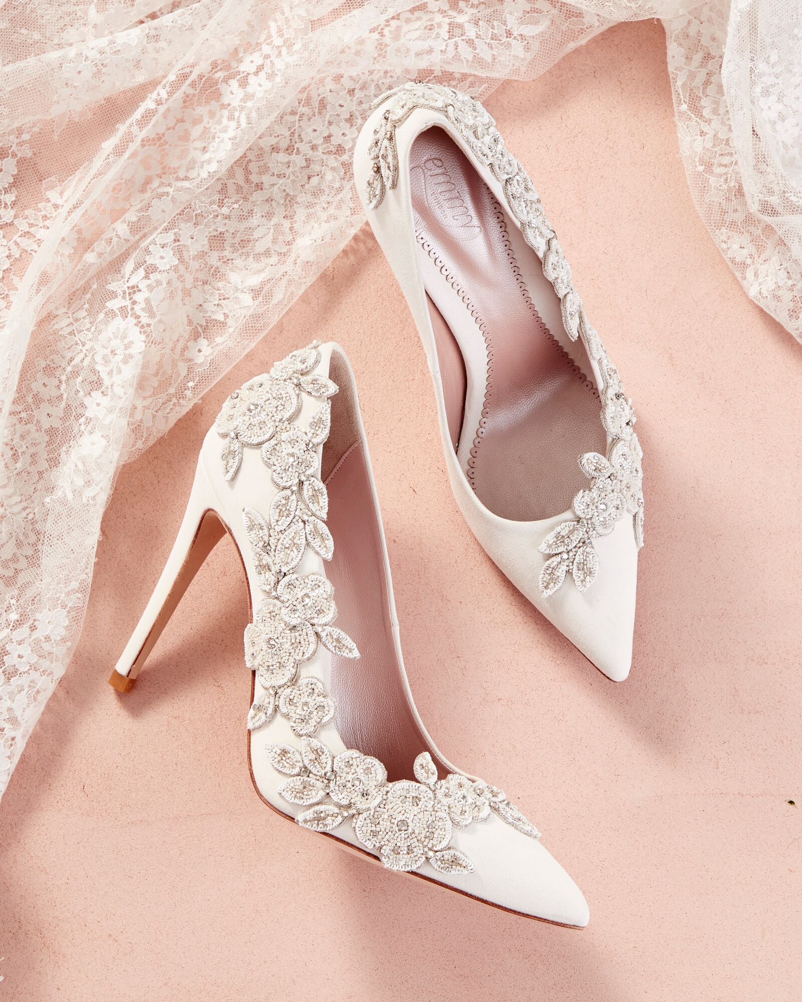 Isadora Ivory Suede High Heel Emmy London