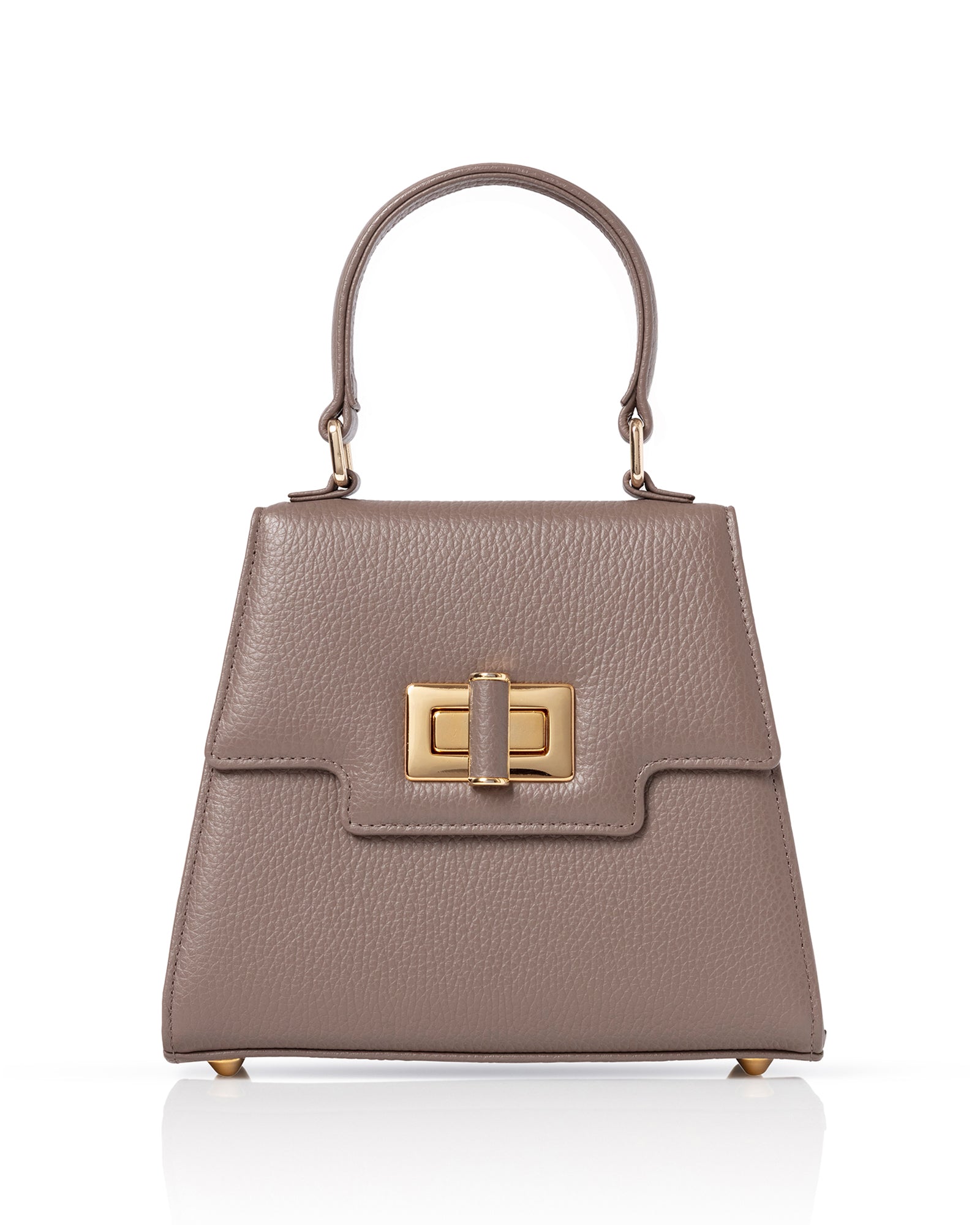 Luxury Bag Singapore Local Bag Brands Mabel Taupe Textured Leather