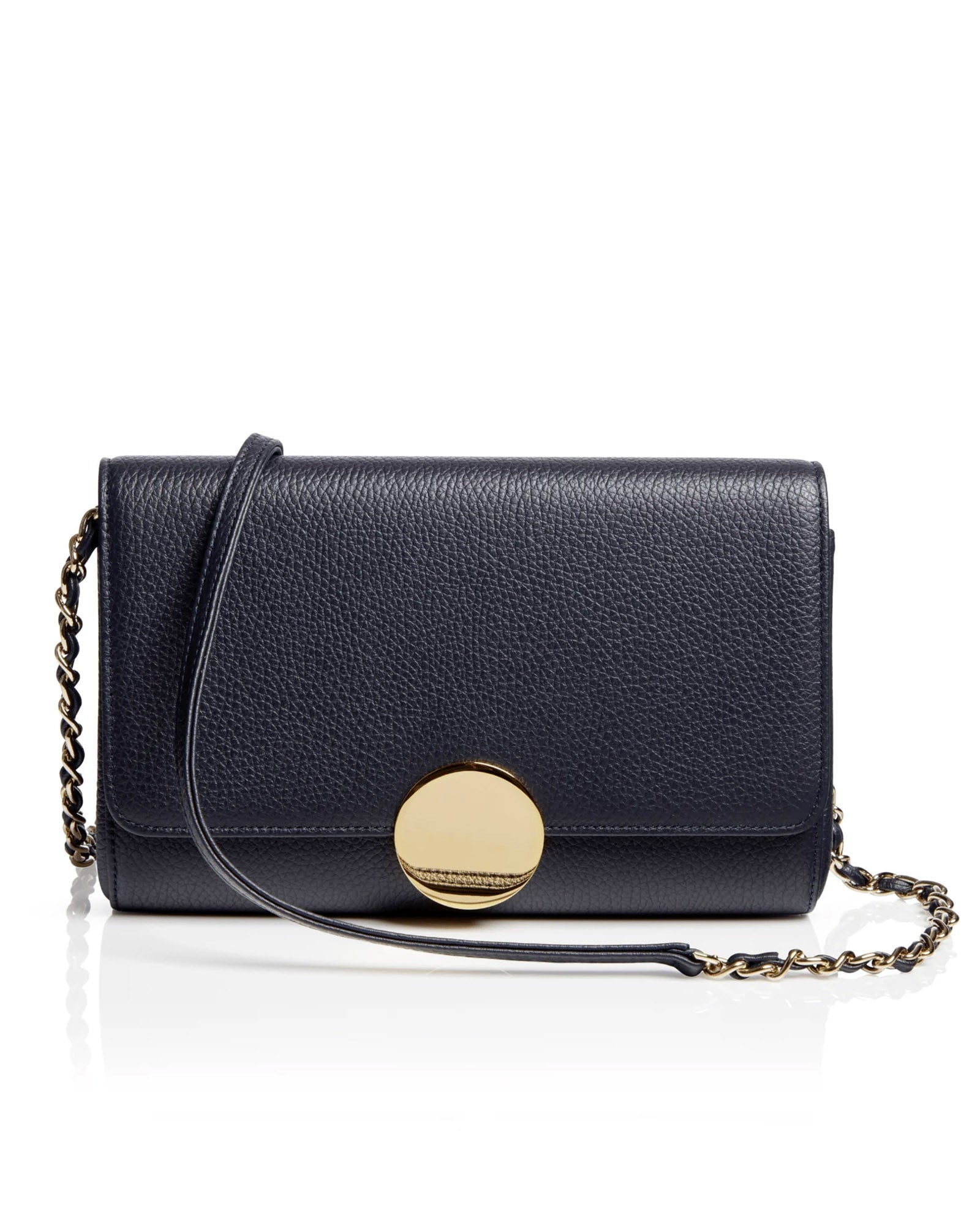 Naomi Textured Dark Navy Leather Occasion Bag Leather Clutch Bag  image