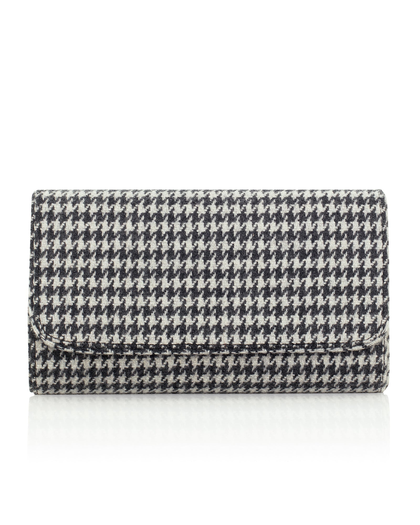 Natasha Foxtooth Wool Clutch Bag | Emmy London