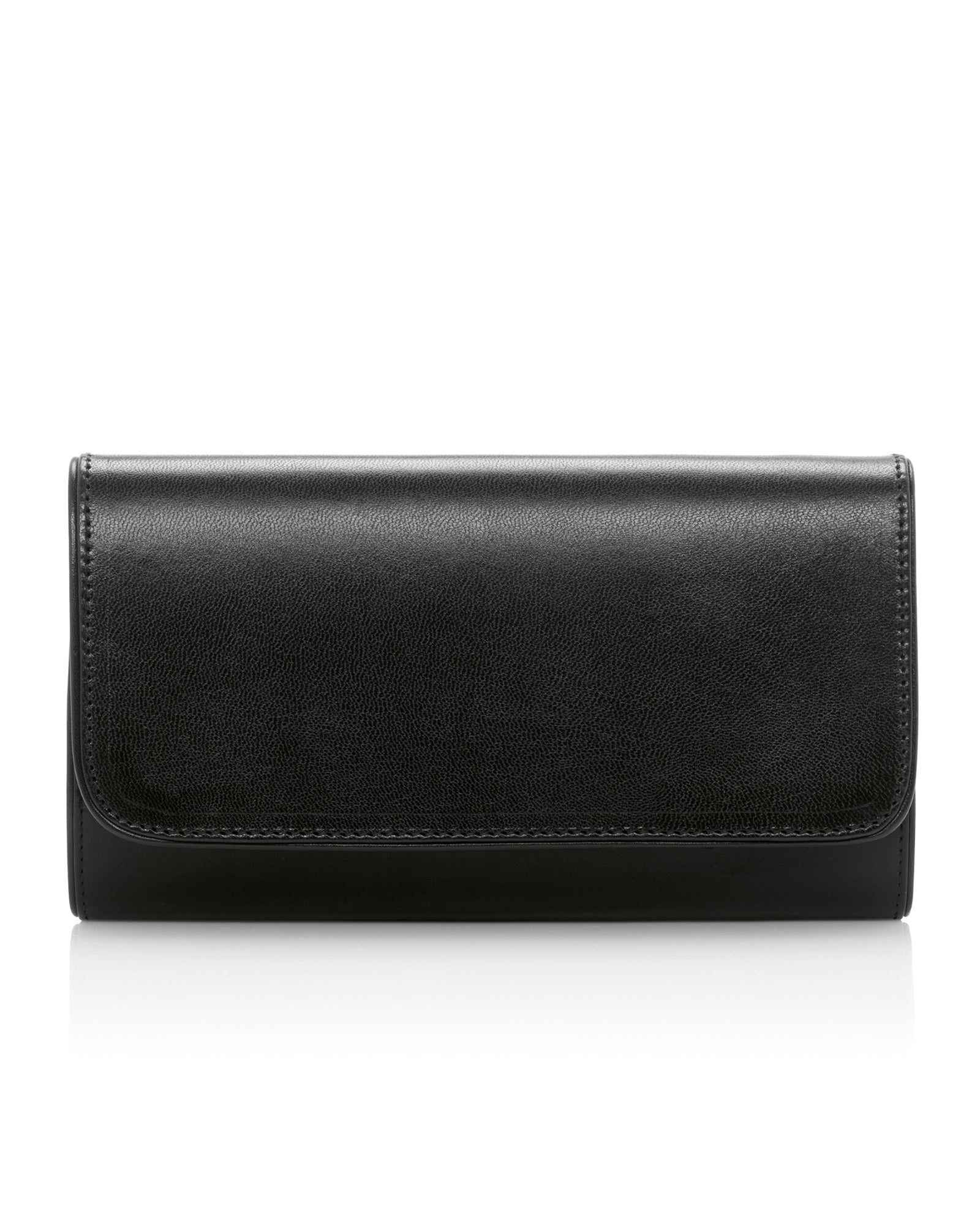 Natasha Clutch Bag Black Leather Shop now Emmy London