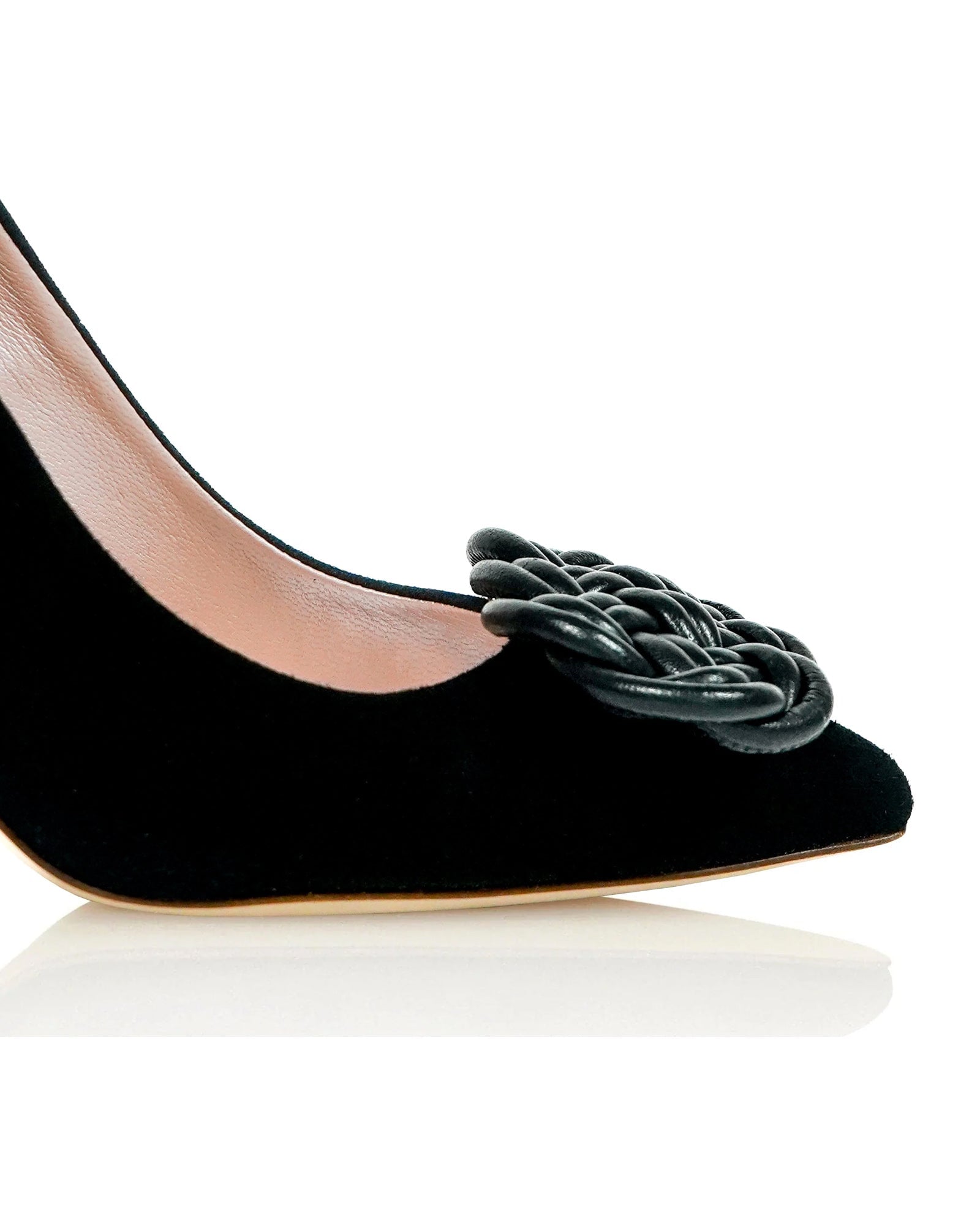 Panama Woven Shoe Clips Shoe Clip Leather Shoe Clip  image