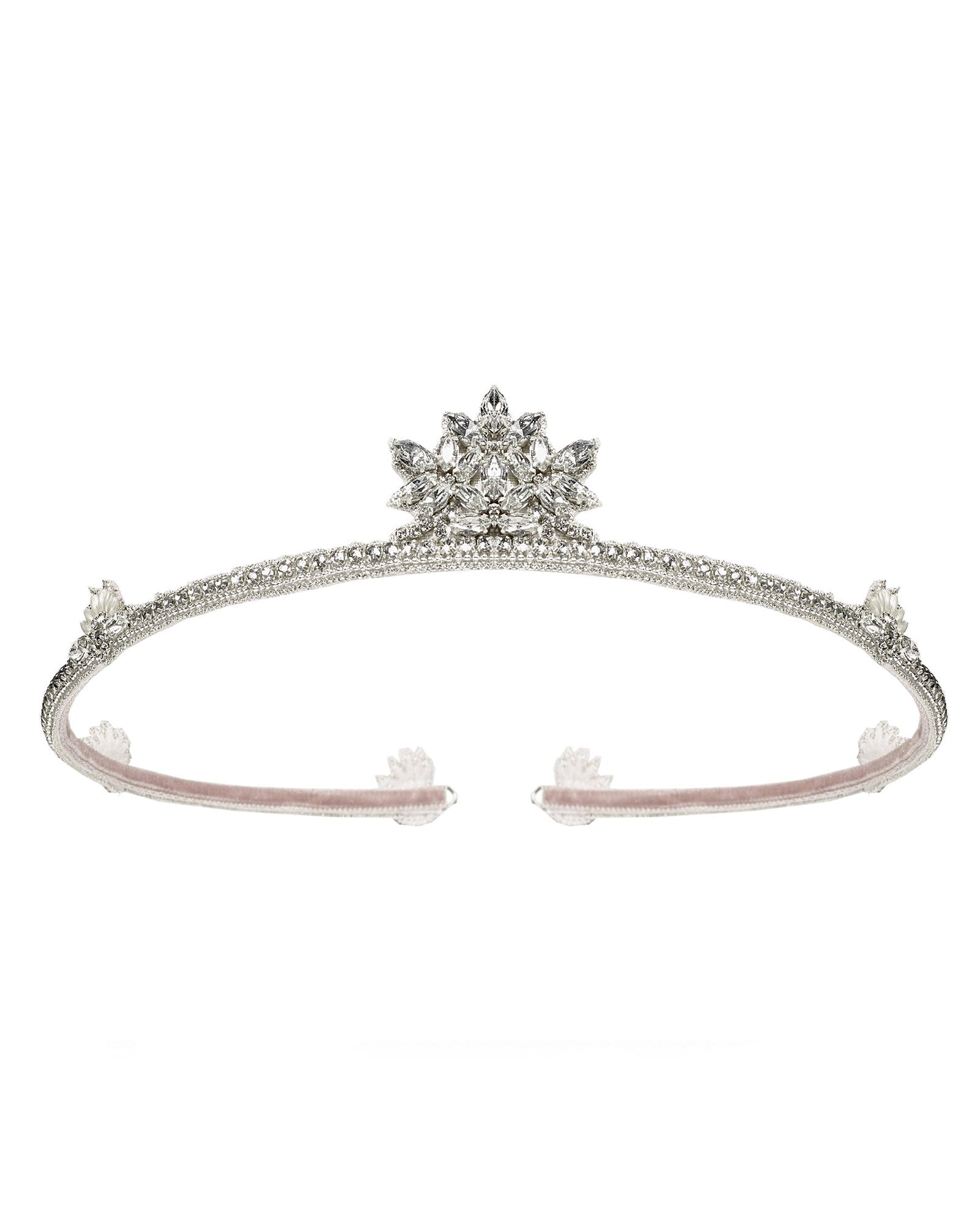 Porto Crown Bridal Hair Accessory Silver Tiara Style Headdress  image