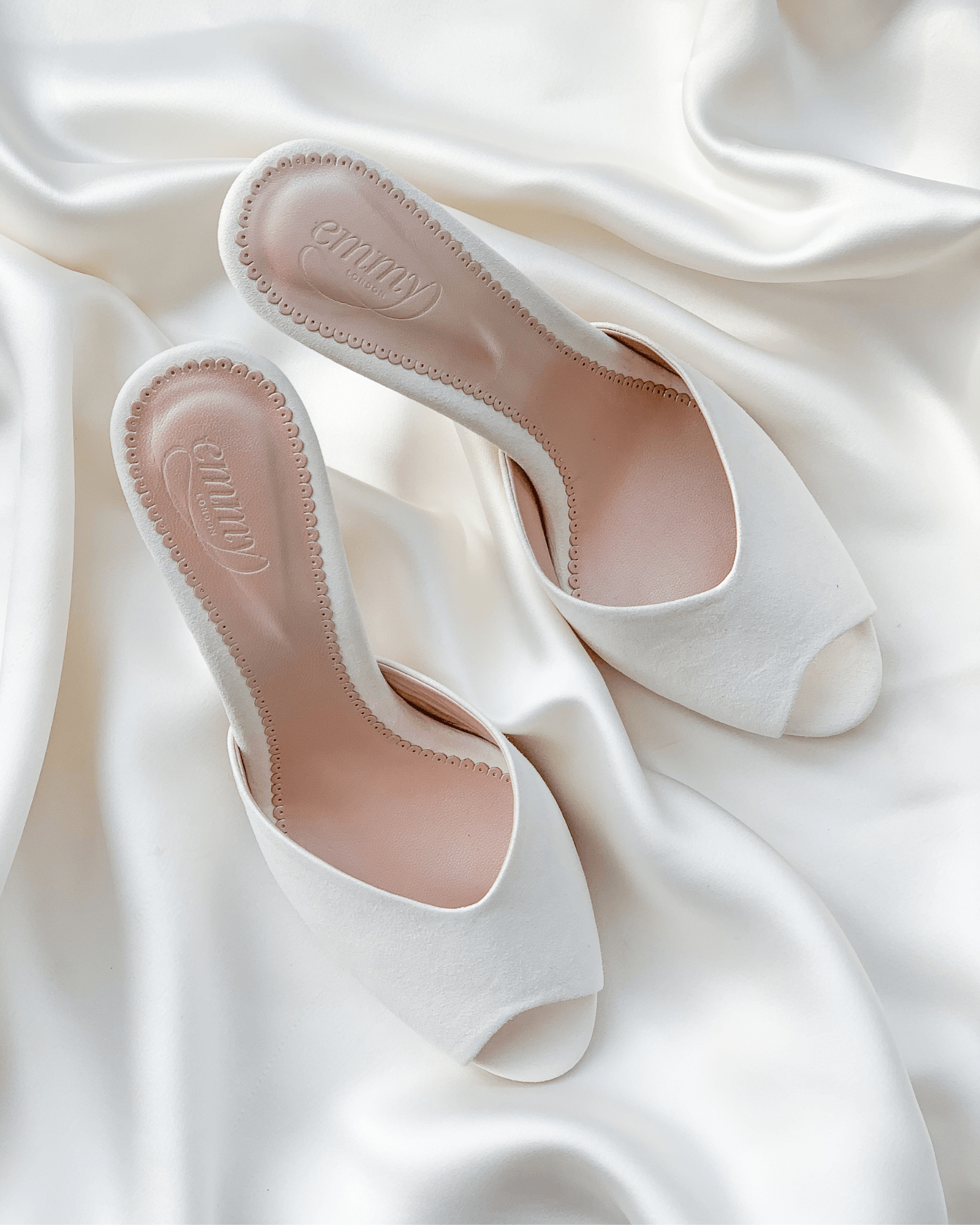 Ruby Mid Heel Bridal Shoe Ivory Bridal Mule  image
