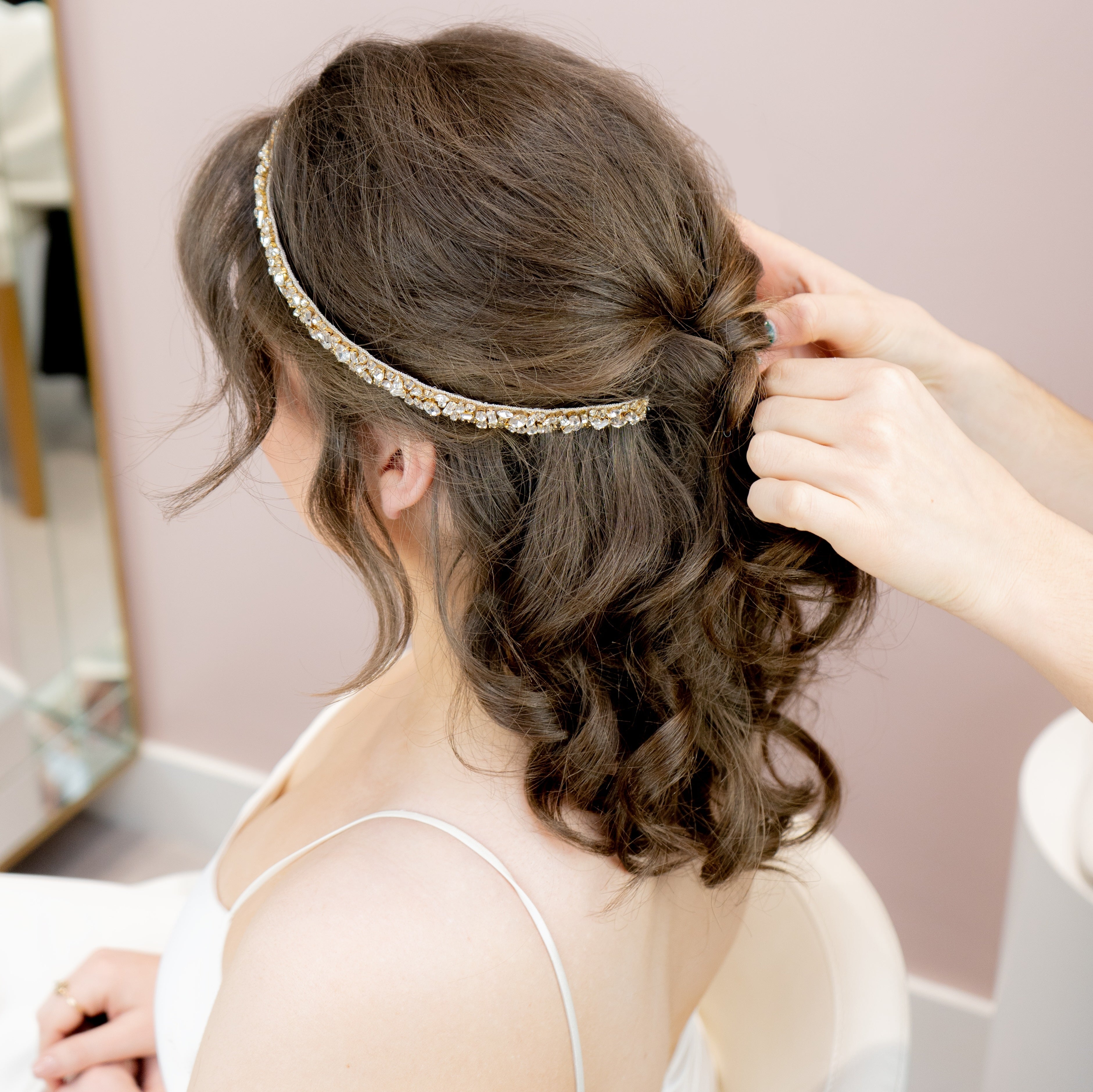 Aurora Hair Halo Bridal Hair Accessory Emmy London  image