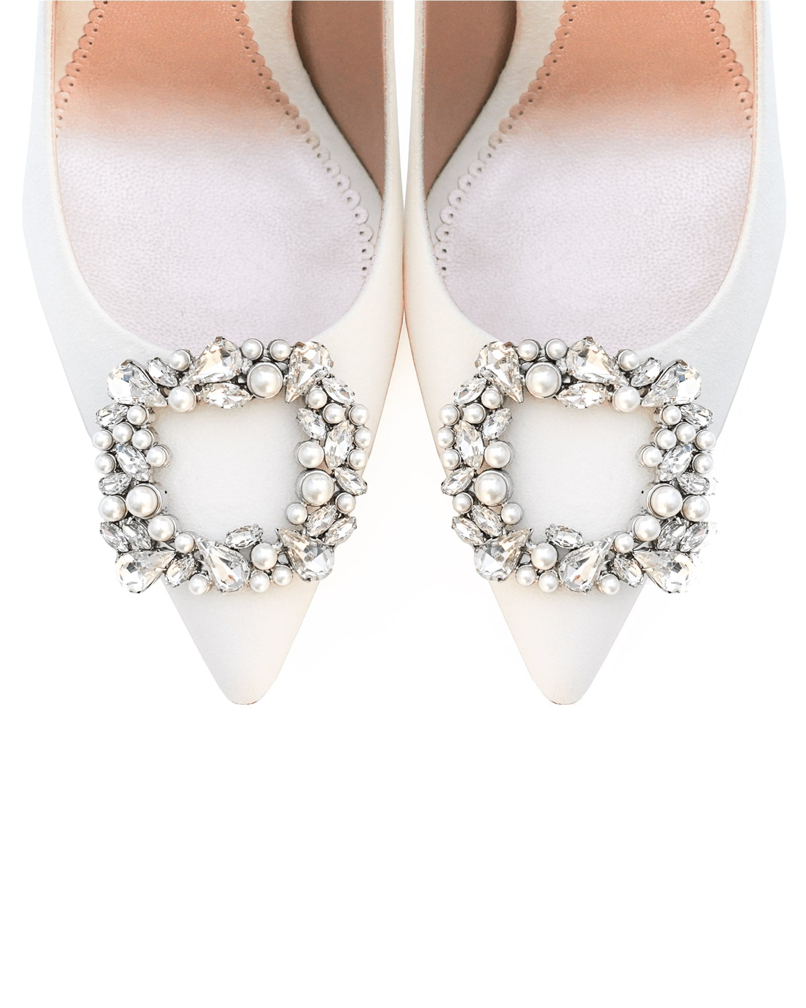 Bejewelled Crystal & Pearl Shoe Clip Shoe Clip Crystal Shoe Clip  image