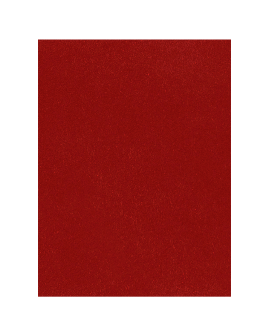 Close-up view of soft, plush red velvet fabric, filling the entire frame with its rich color and texture, with no additional objects or background elements visible. image