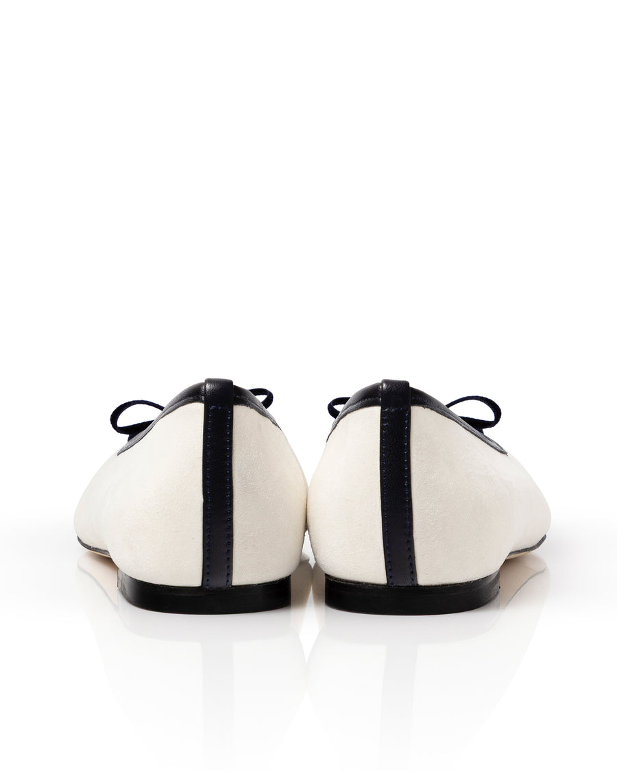 Cece Ivory Suede & Navy Leather image