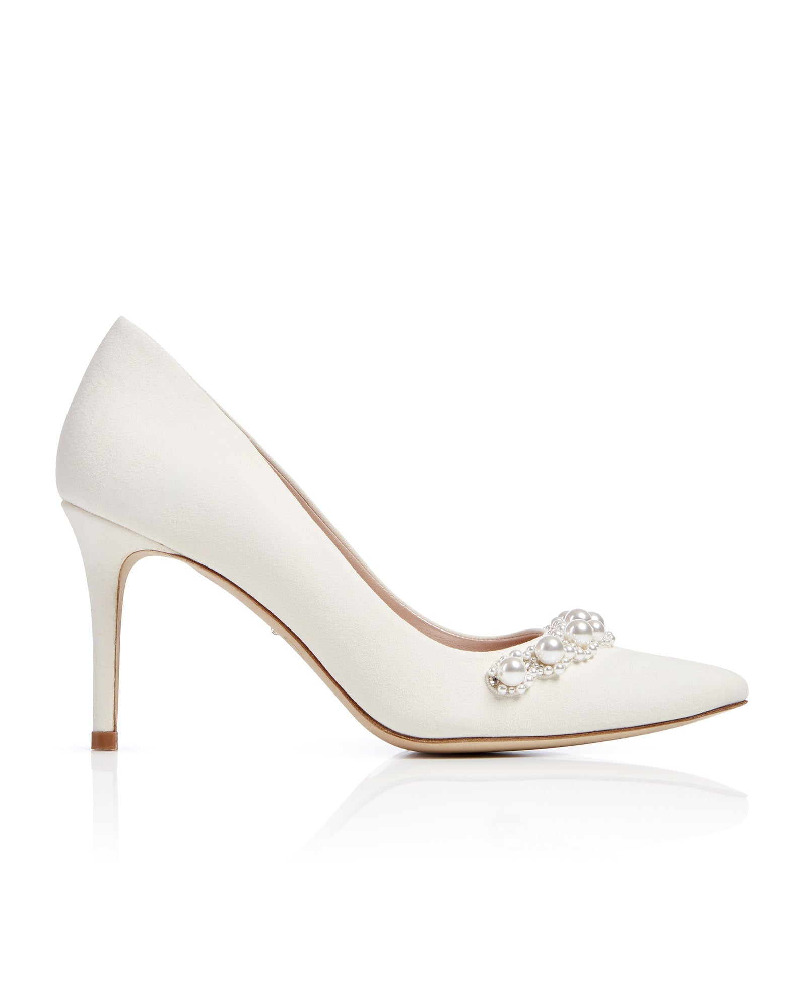 Claudia Ivory Pearl Bridal Shoe Pearl Bridal Shoe  image