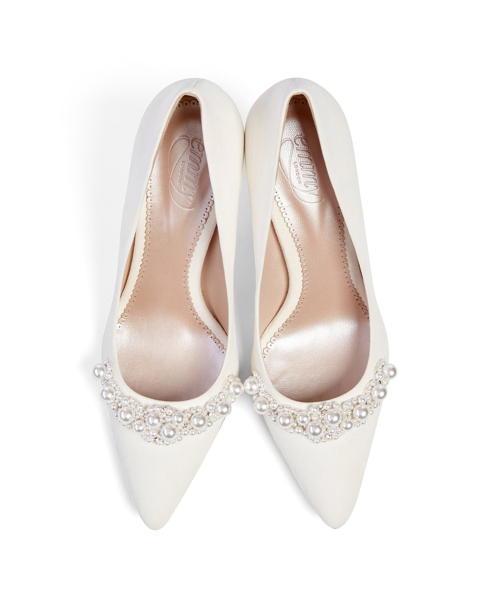 Claudia Ivory Pearl Bridal Shoe Pearl Bridal Shoe  image