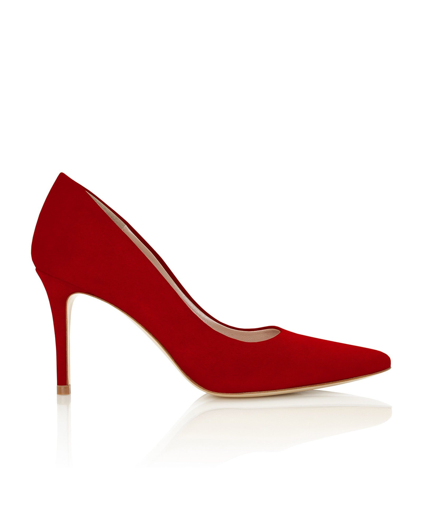 Claudia Candy Fashion Shoe Bright Red Pointed Court Shoe  image