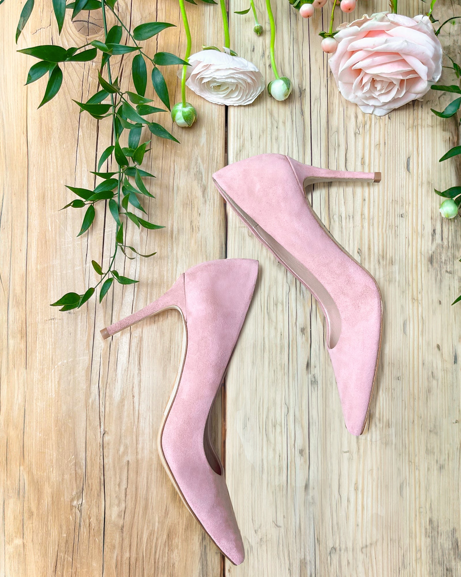 Claudia Mid Heel Fashion Shoe Pink Pointed Court Shoe  image