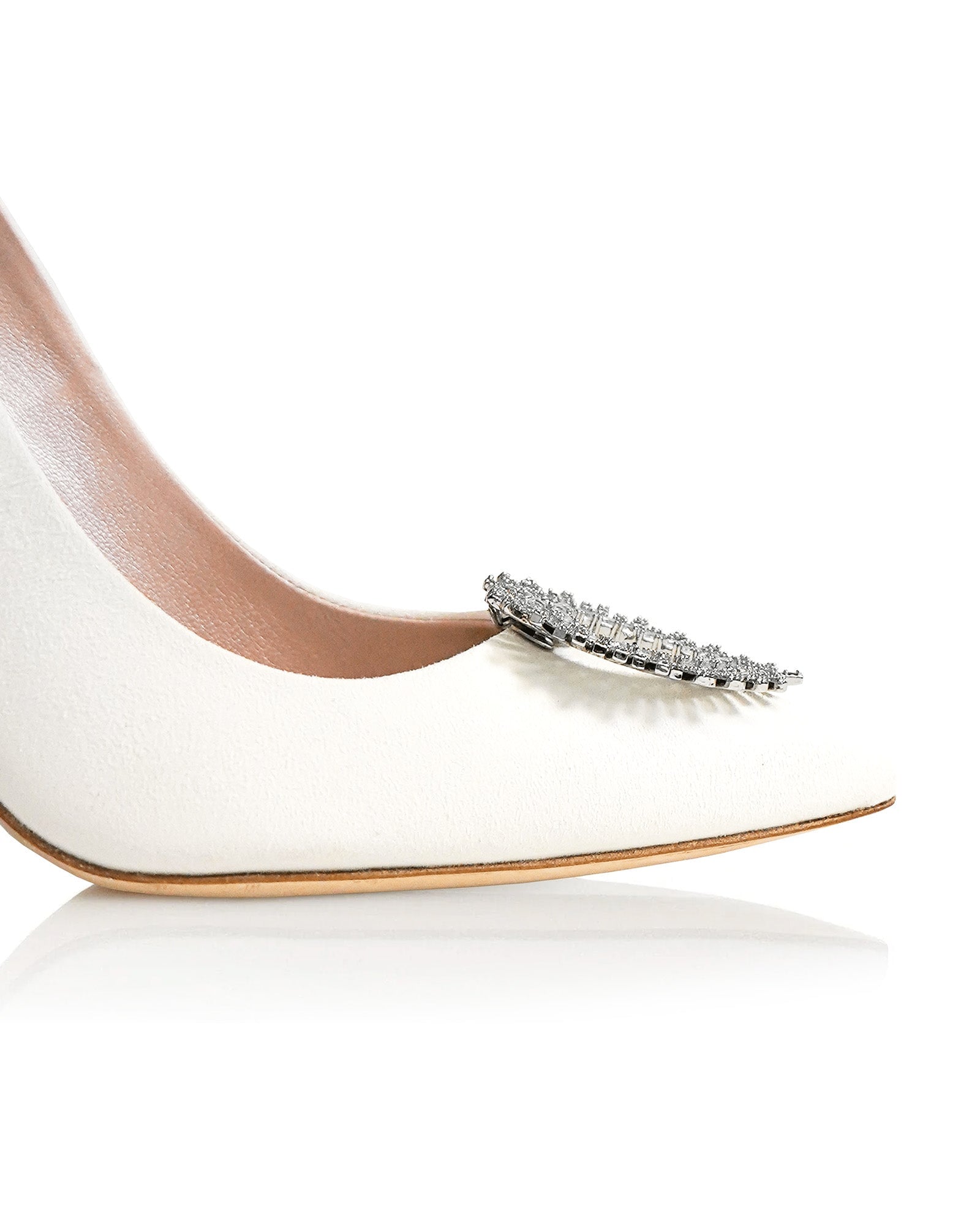 Crystal Heart Shoe Clips Bridal Shoe Clip Crystal Shoe Clips  image