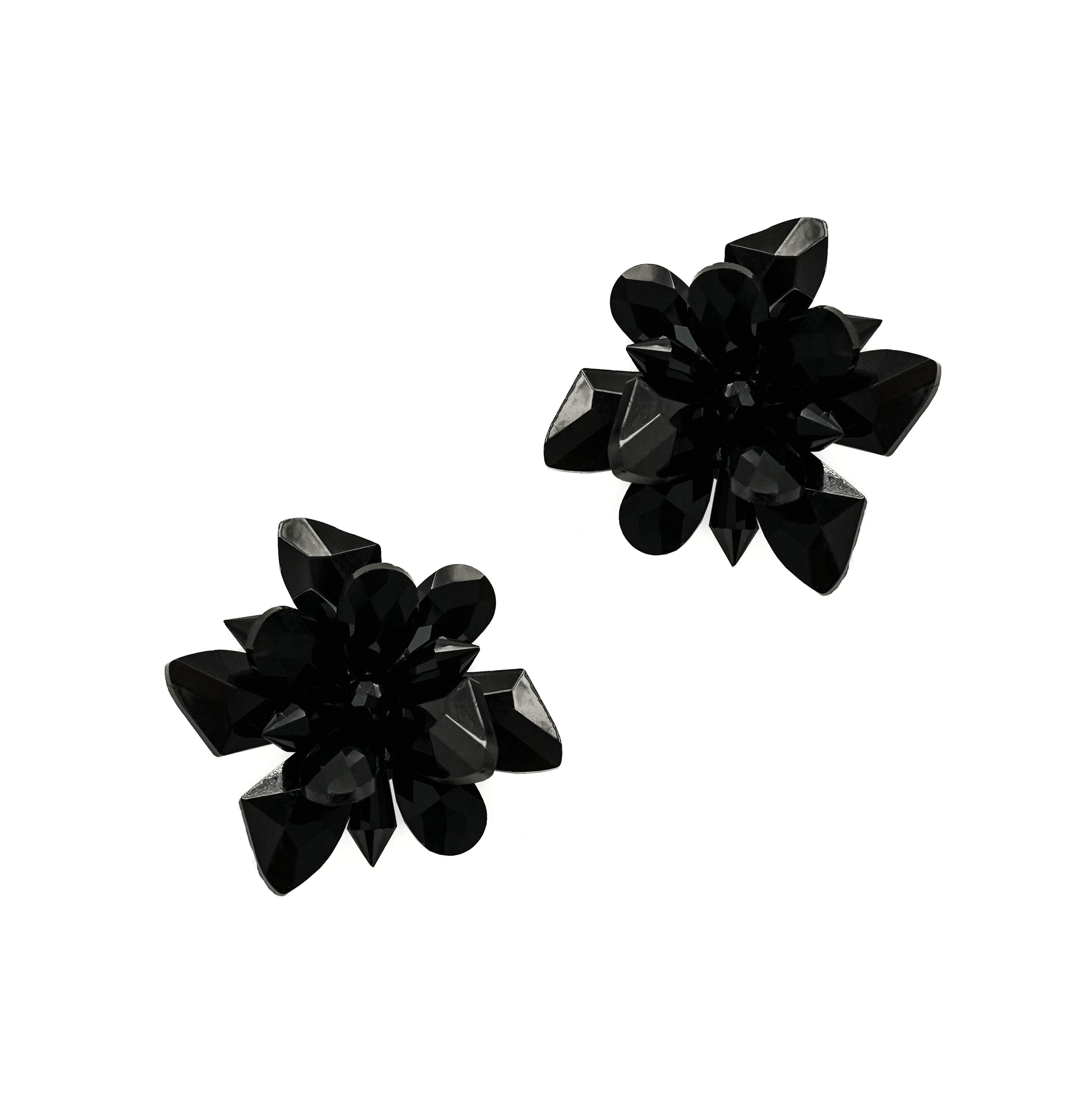 Black Diamond Flower Shoe Clips Shoe Clip Flower Shoe Clip  image
