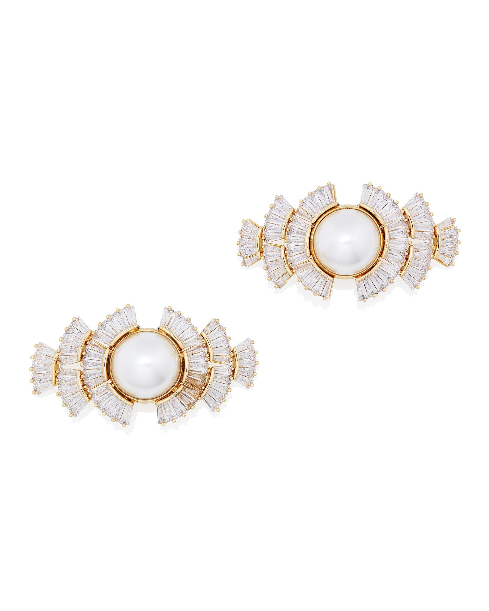 Pearl Gold Duchess Shoe Clips Emmy London