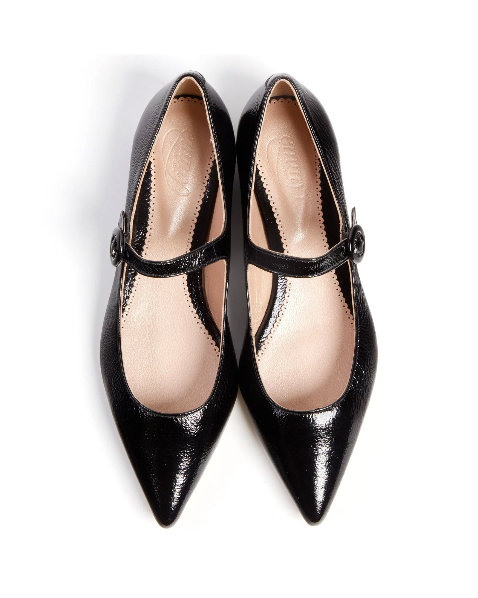 Eden Black Patent Leather Flat Emmy London - Main Image