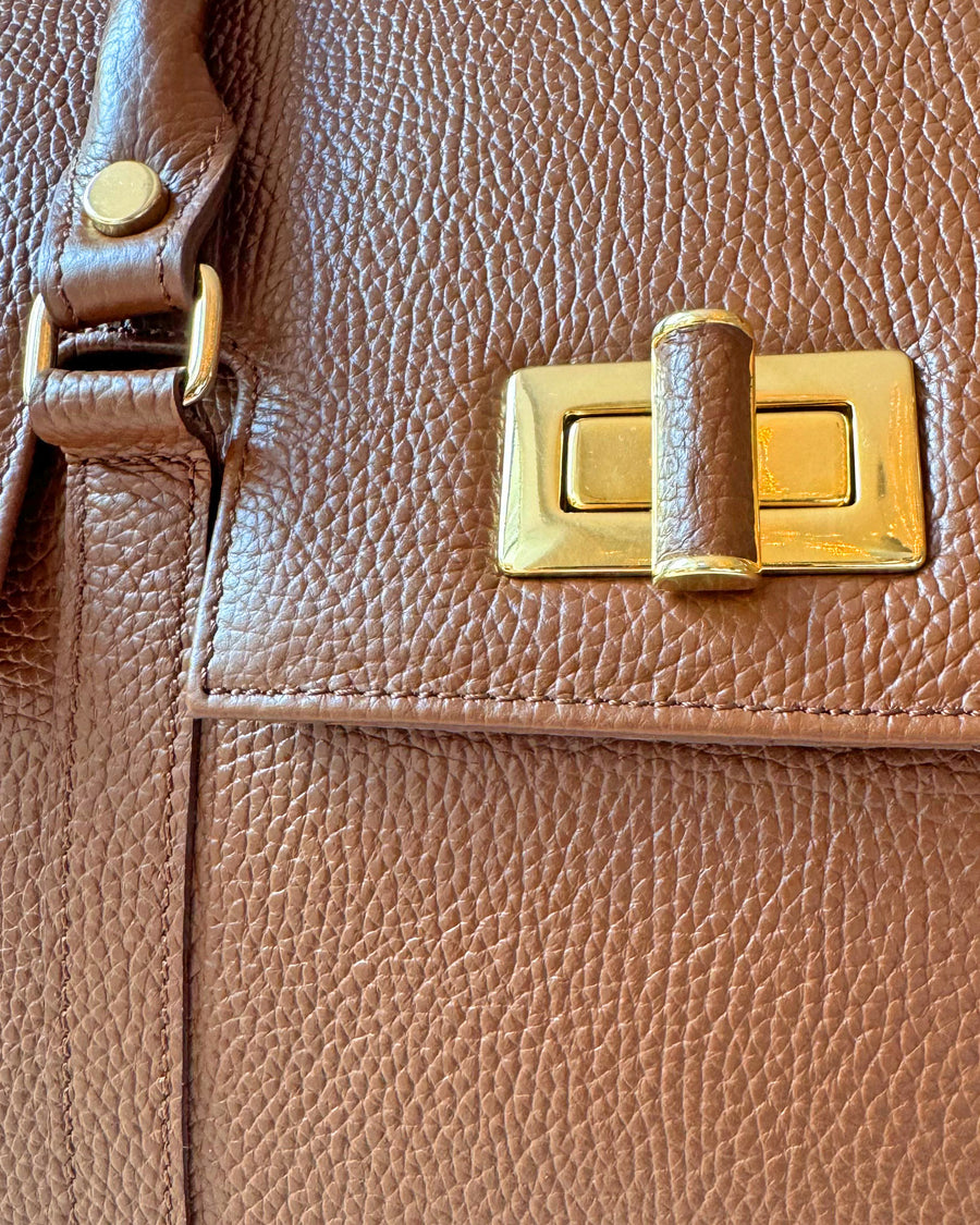 Eleanor Tan Textured Leather image