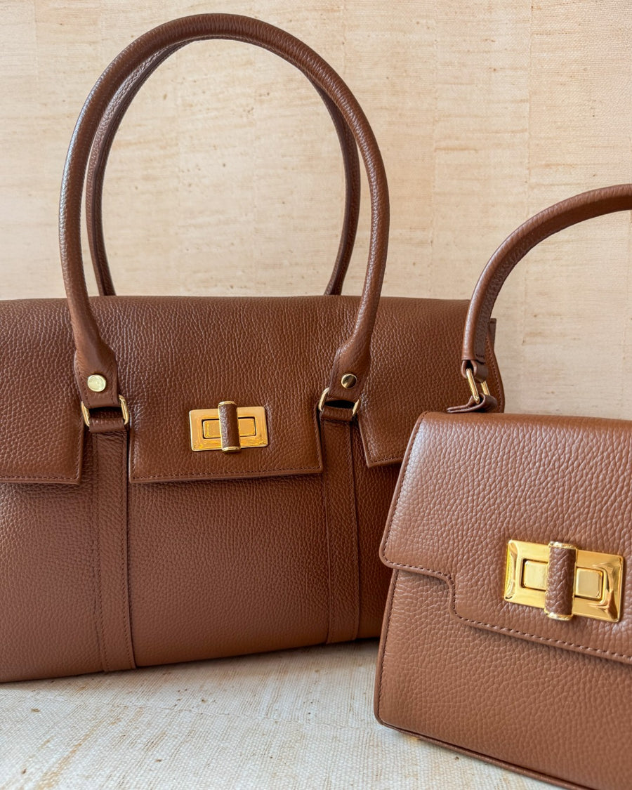 Eleanor Tan Textured Leather image