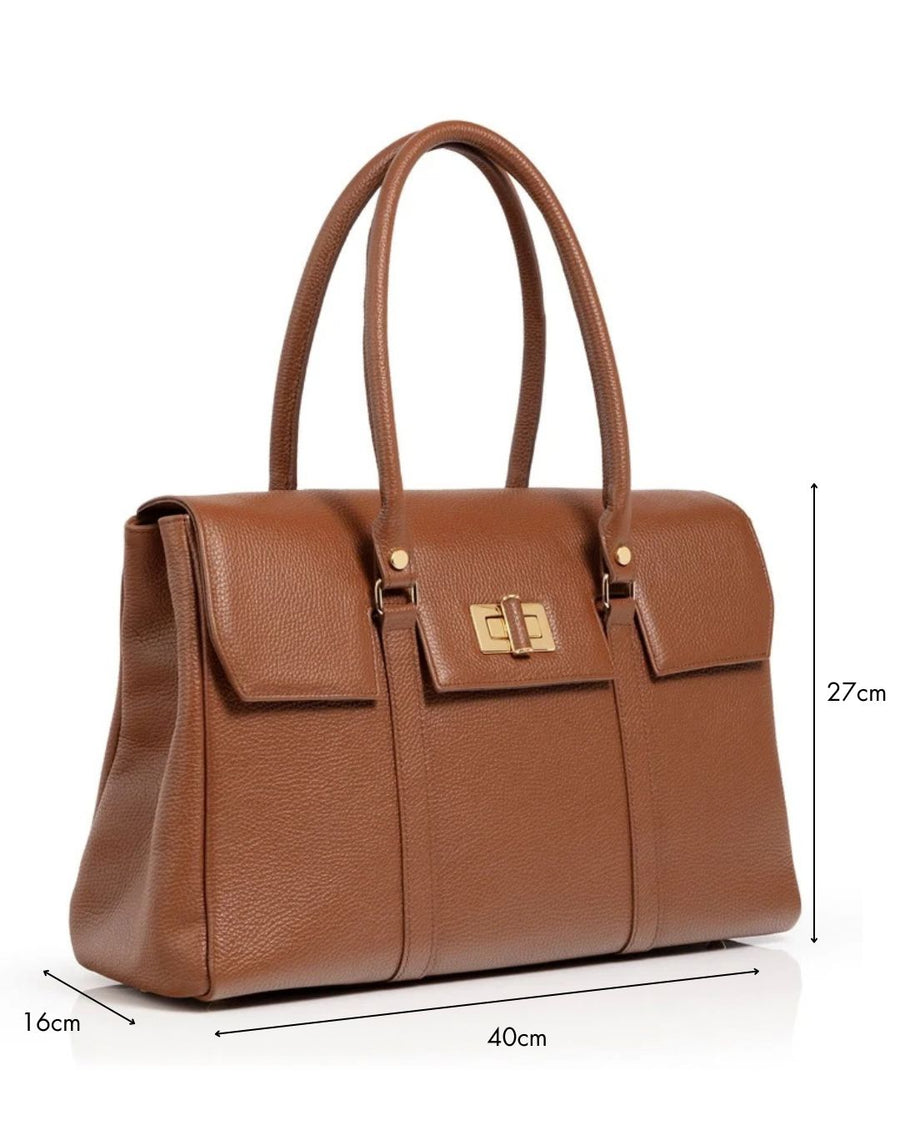 Eleanor Tan Textured Leather image