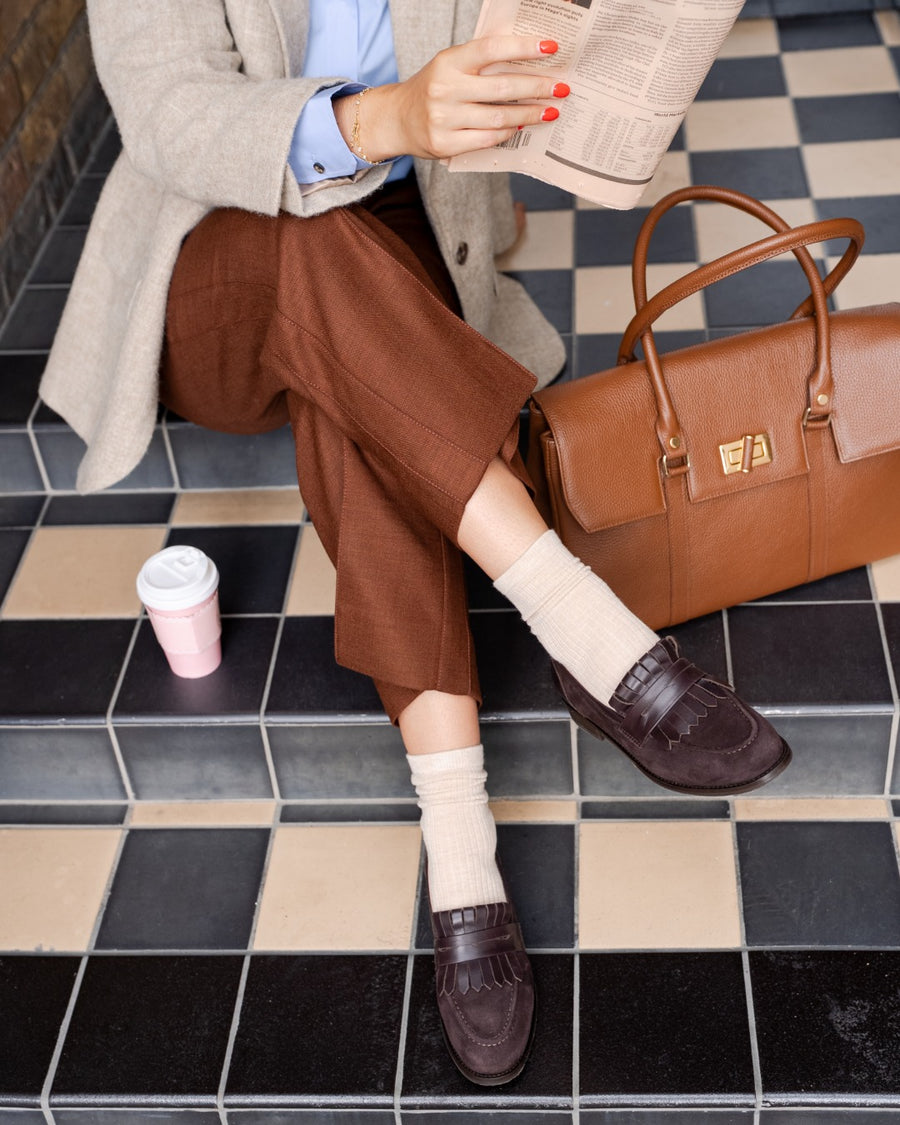 Penny Dark Chocolate Suede image