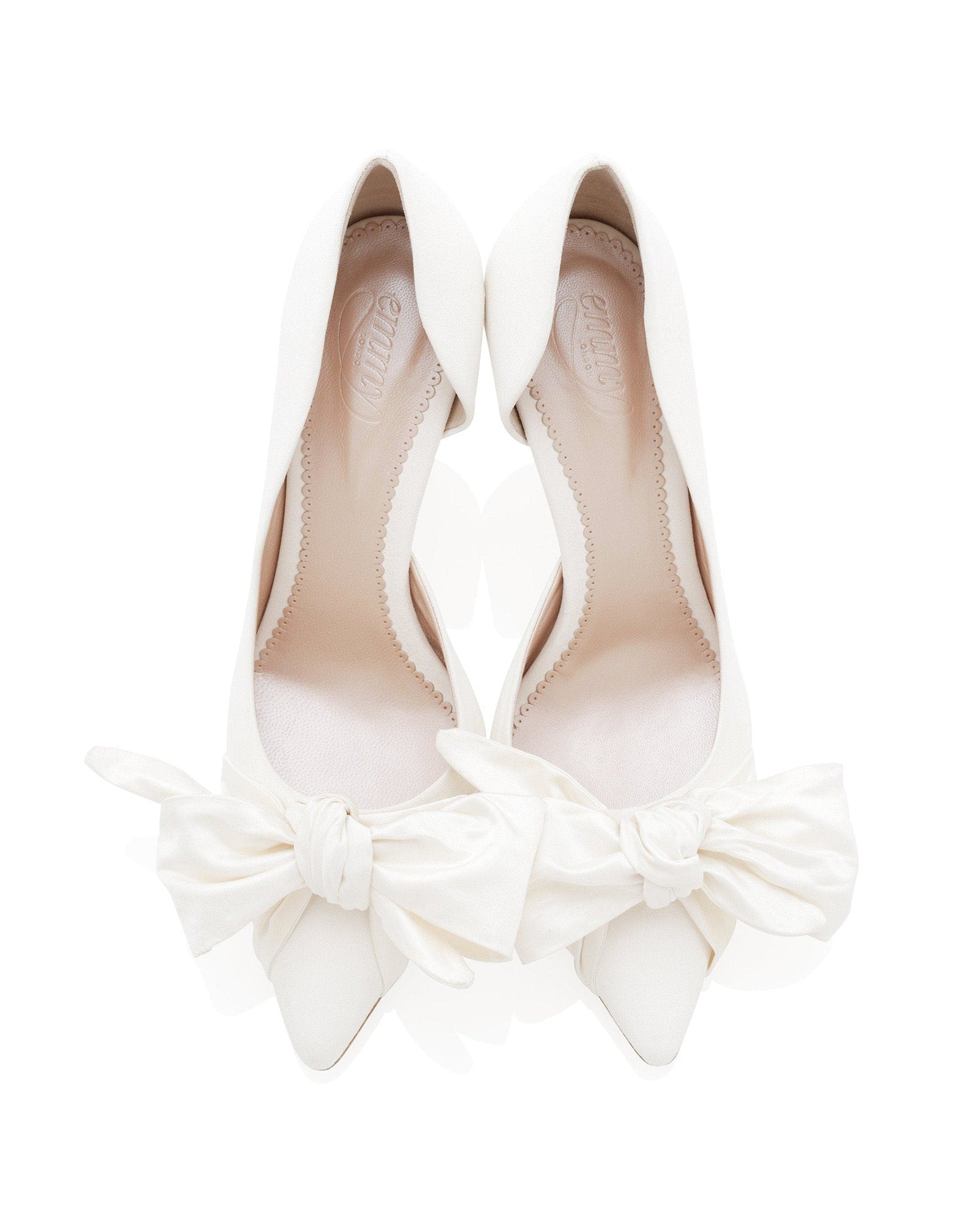 Florence Ivory Bridal Shoe Ivory Bridal Shoes with Satin Bows  image