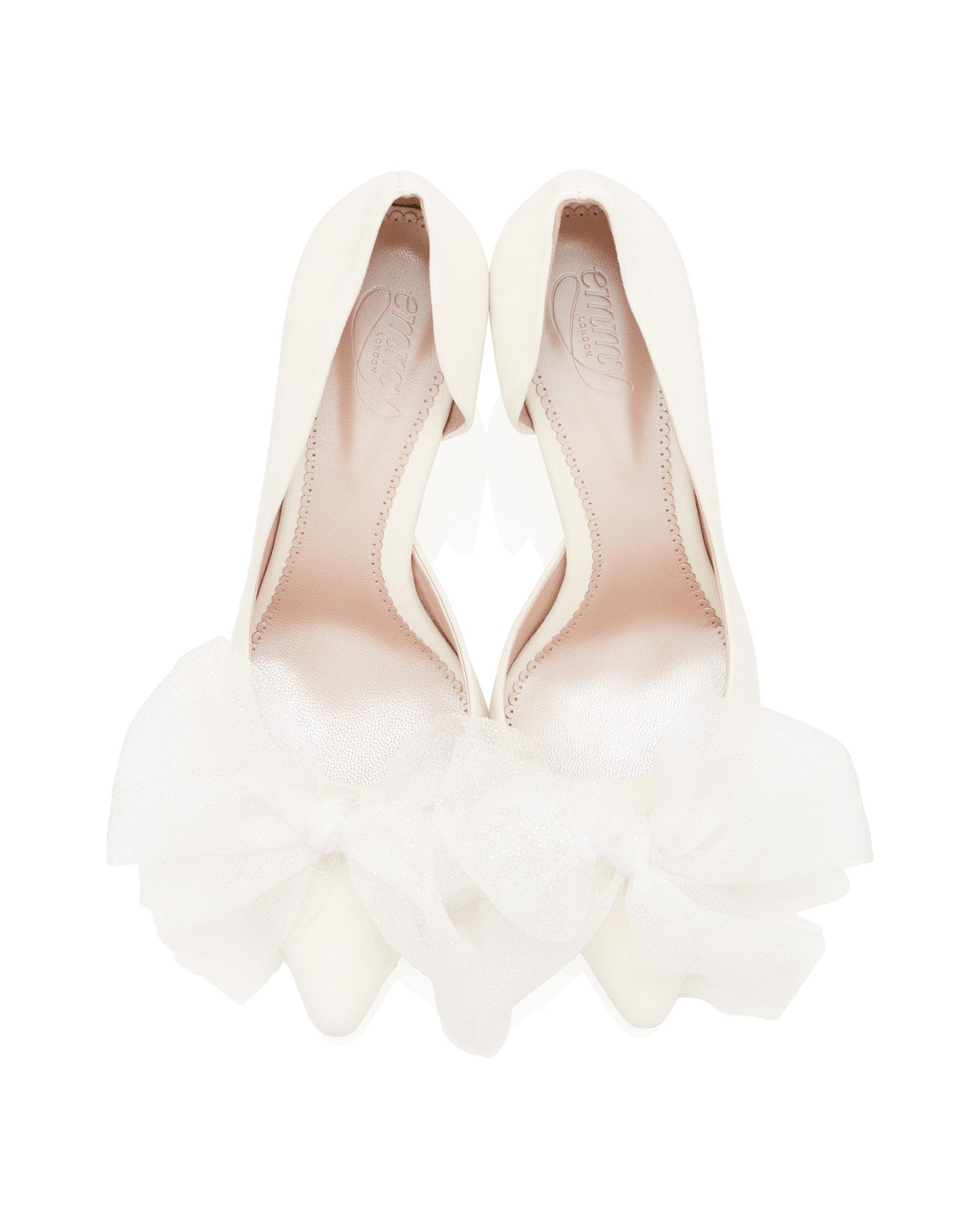 Florence Mid Sparkle Bridal Shoe Ivory Bridal Shoes With Bow  image