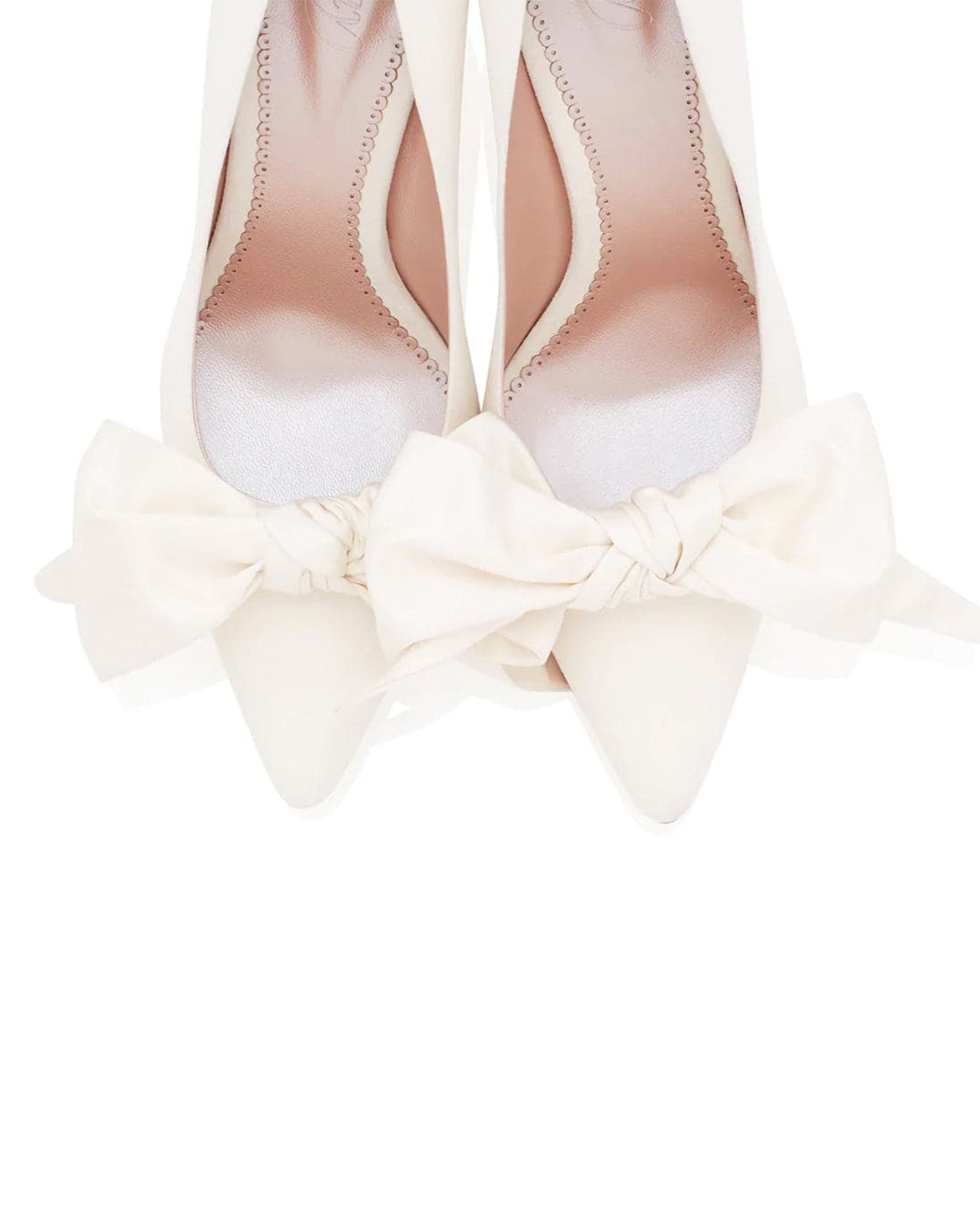 Florence Satin Bow Shoe Clips Bridal Shoe Clip Emmy London  image