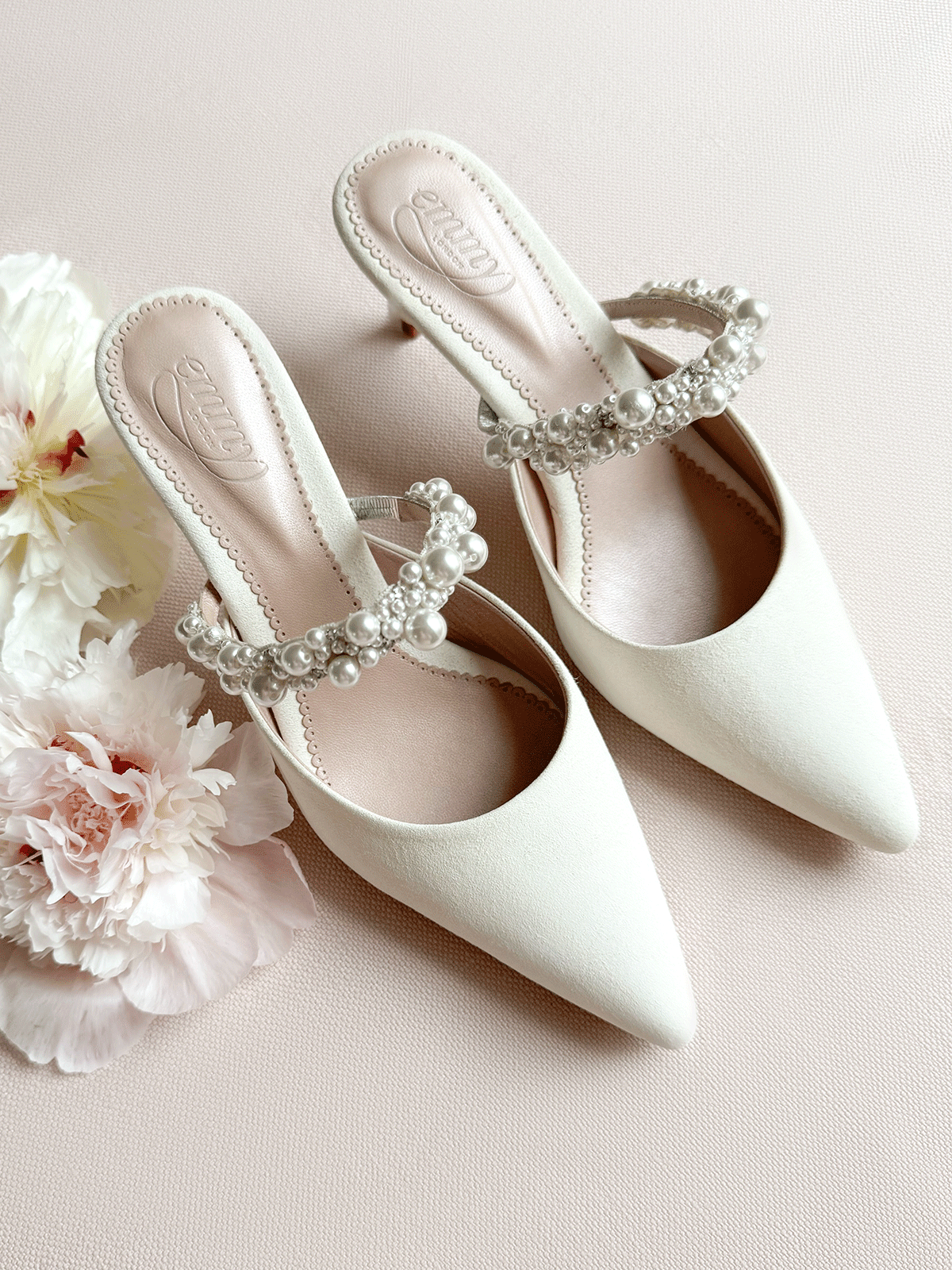 Wedding White Pumps Heels Lace Block Heel Wedding Shoes Inch Lace