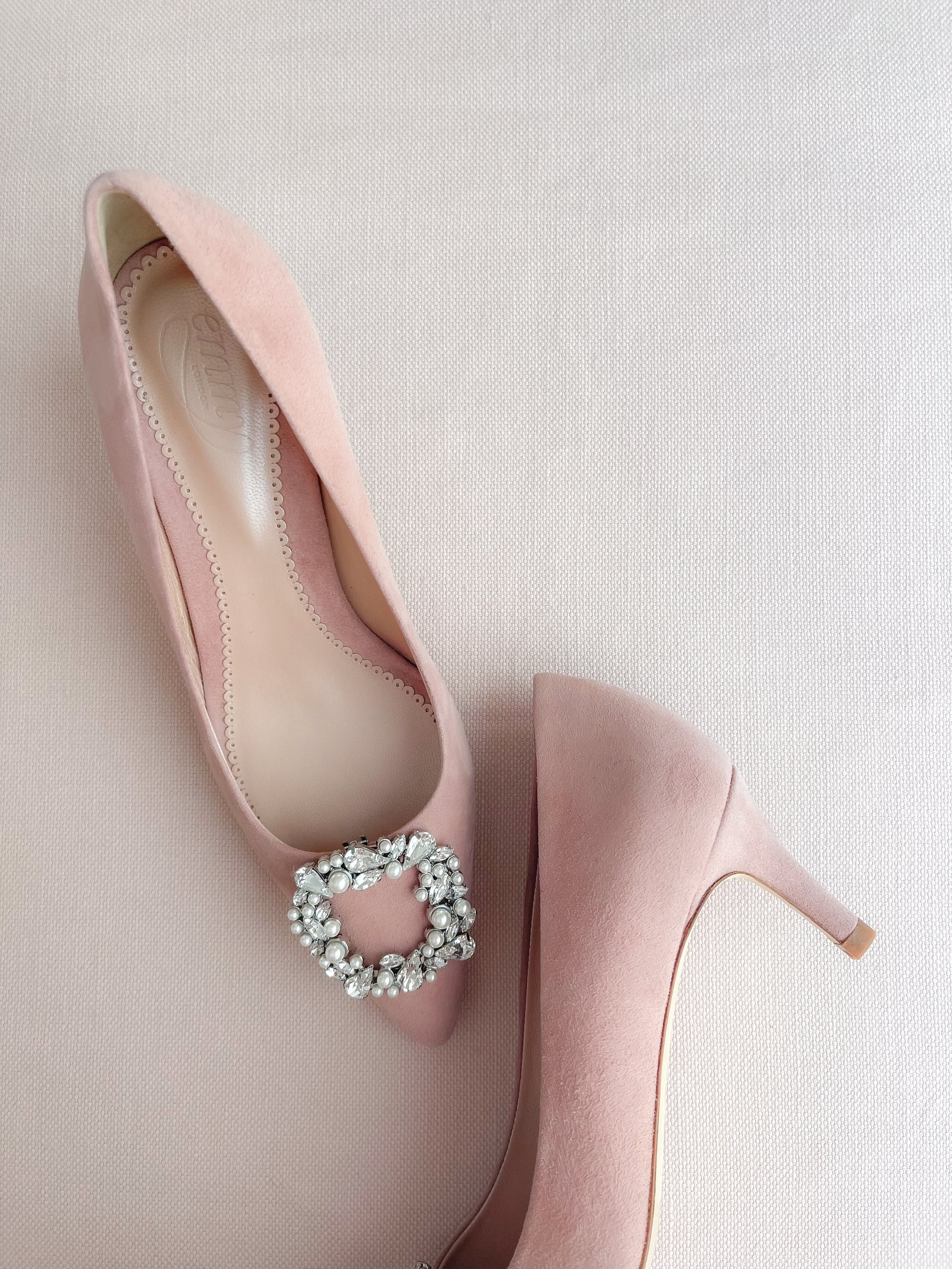 Tess Low Heel Fashion Shoe Pink Court Shoe  image