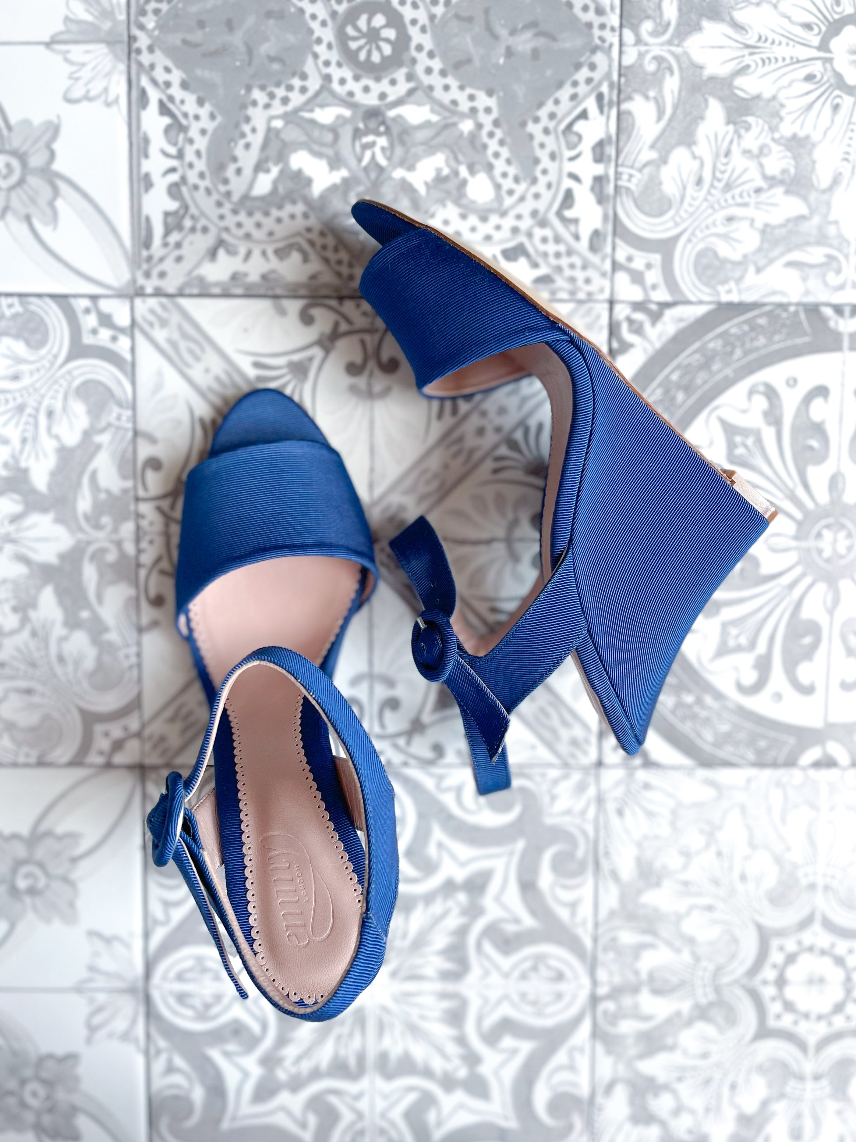 Lottie Wedge Heel Fashion Shoe Blue Wedge  image