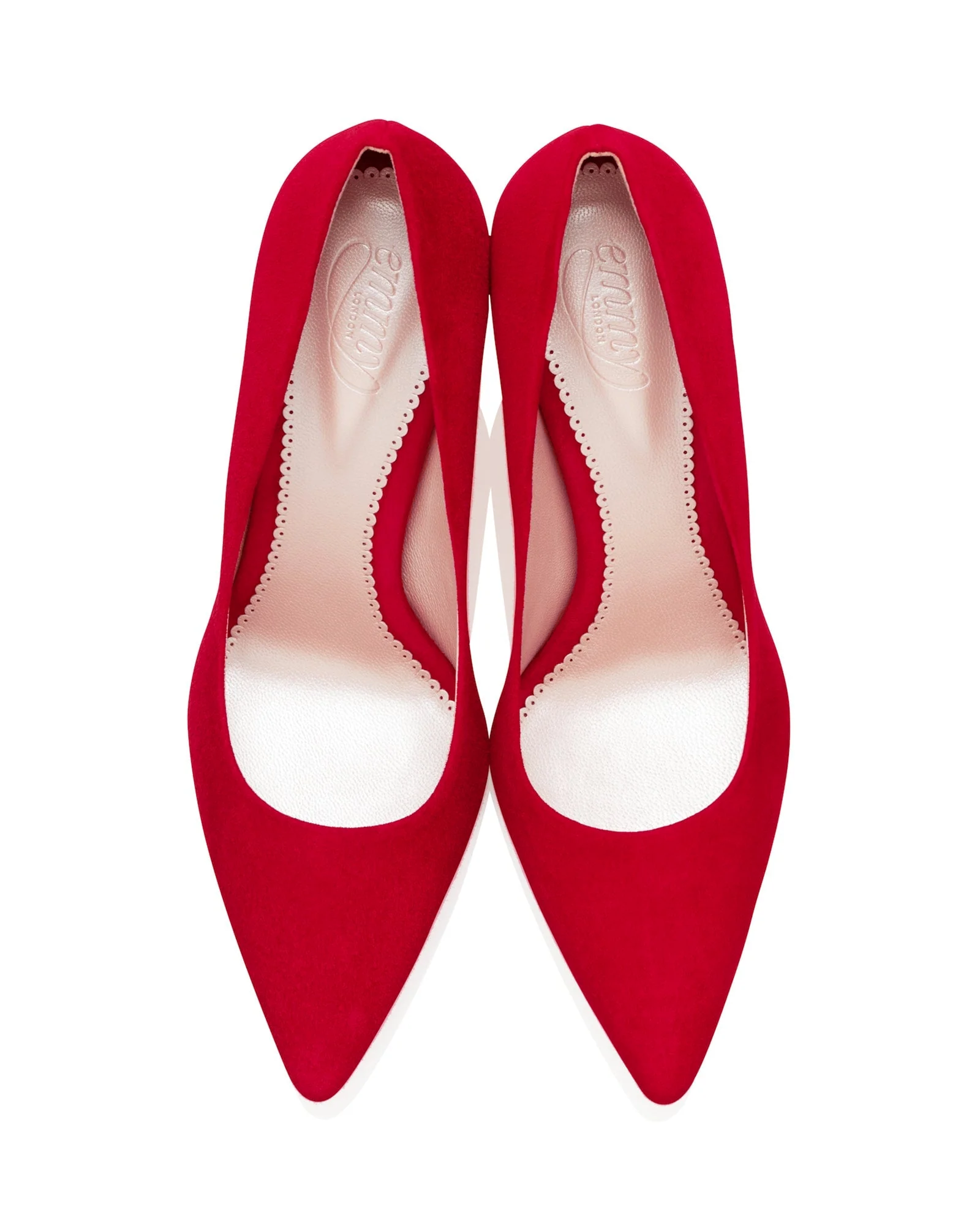 Josie Candy Suede Mid Block Heel Emmy London