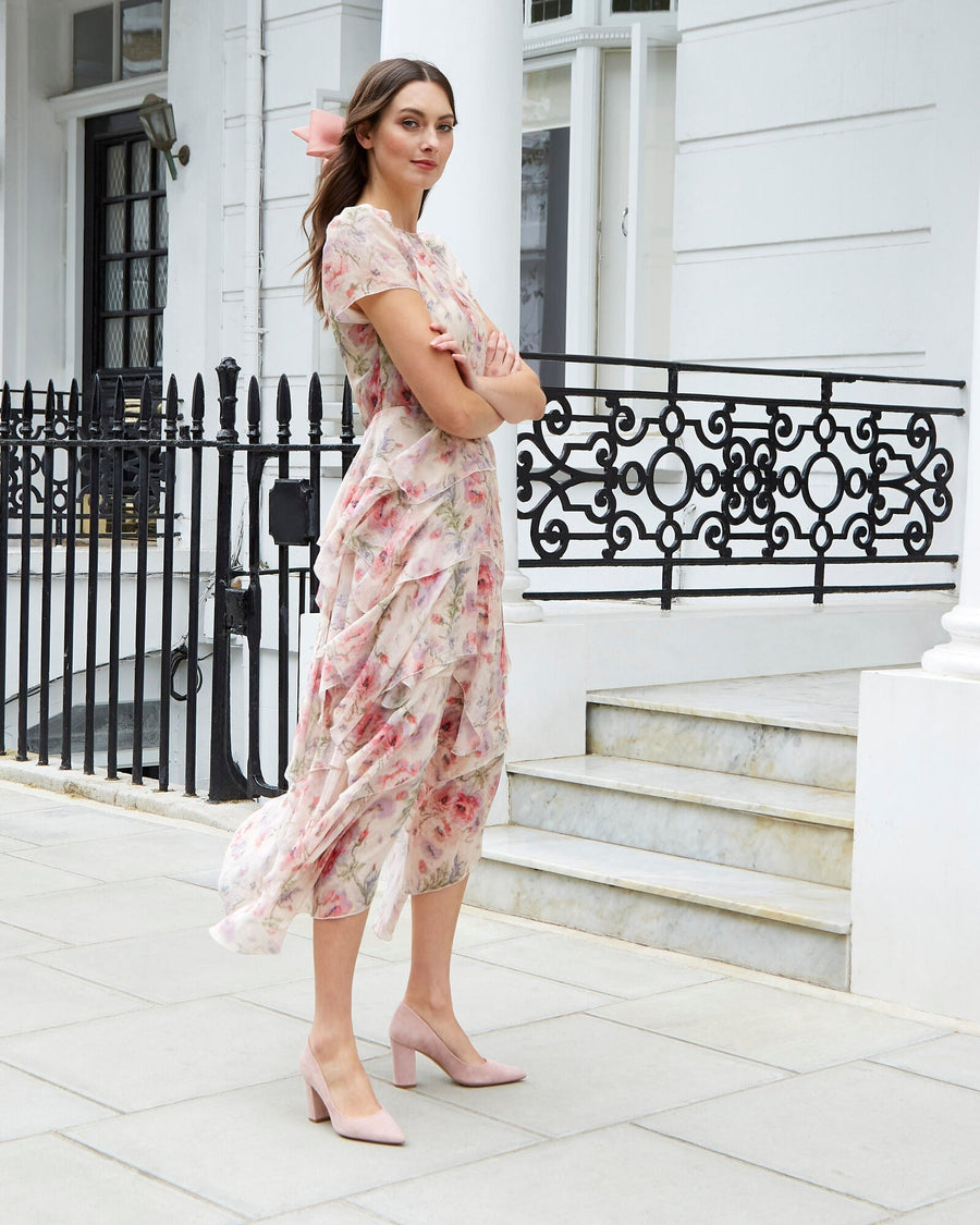 zara tindall garden party dress Zara Tindall's Emmy London Ensemble: A Royal Garden Party at Buckingham Palace