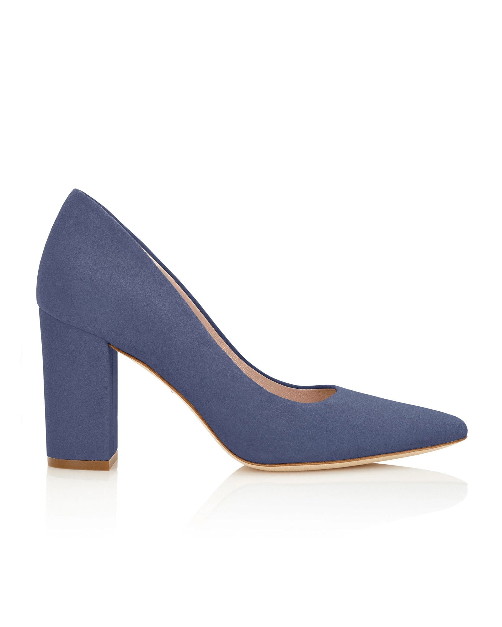 Josie Riviera Fashion Shoe Blue Block Heel  image
