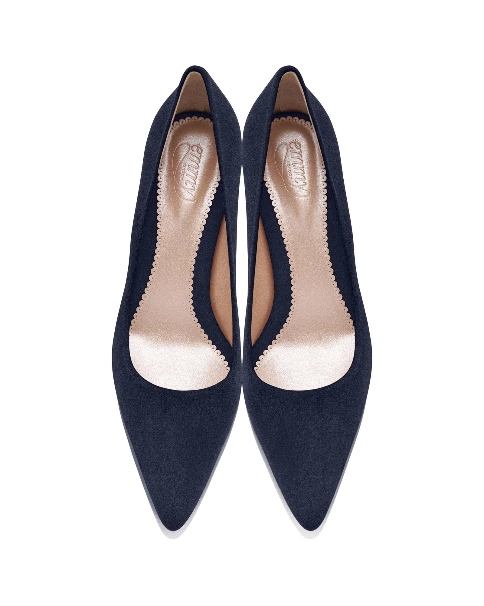 Claudia Mid Heel Fashion Shoe Navy Blue Court Shoes  image