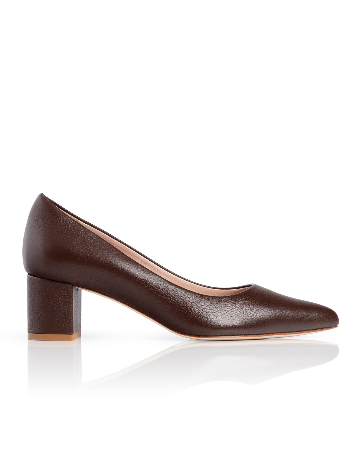 Josie Chocolate Textured Leather