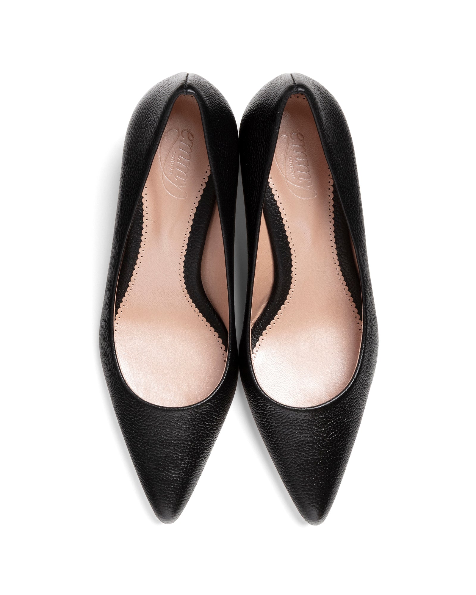 Josie Black Textured Leather image