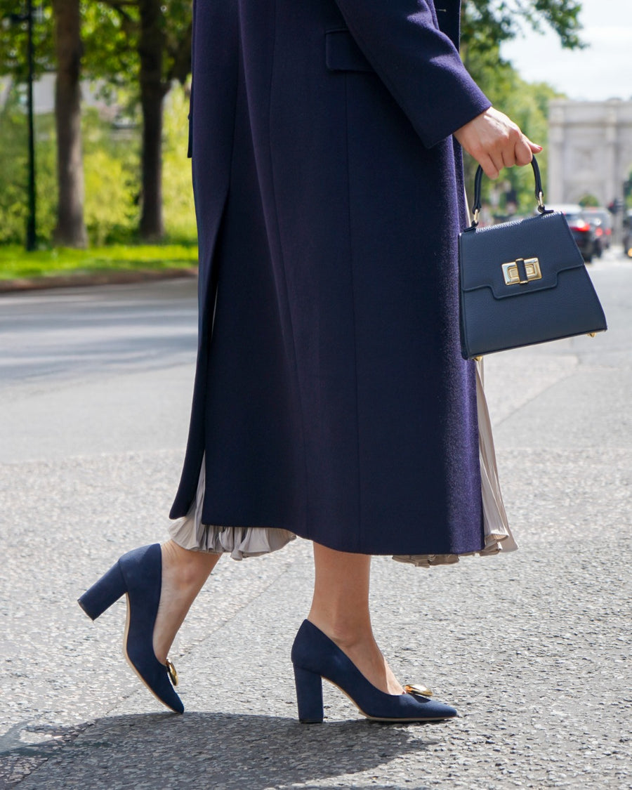 Josie Navy Suede image