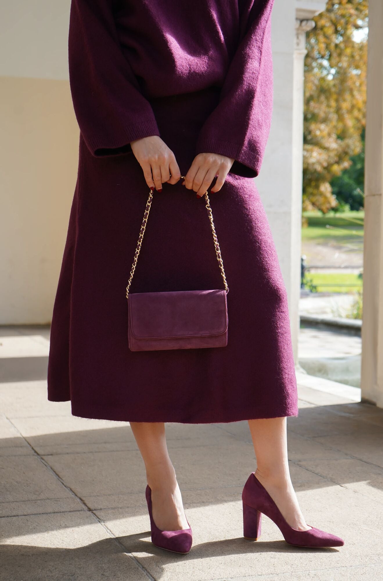 Josie Cherry Suede image