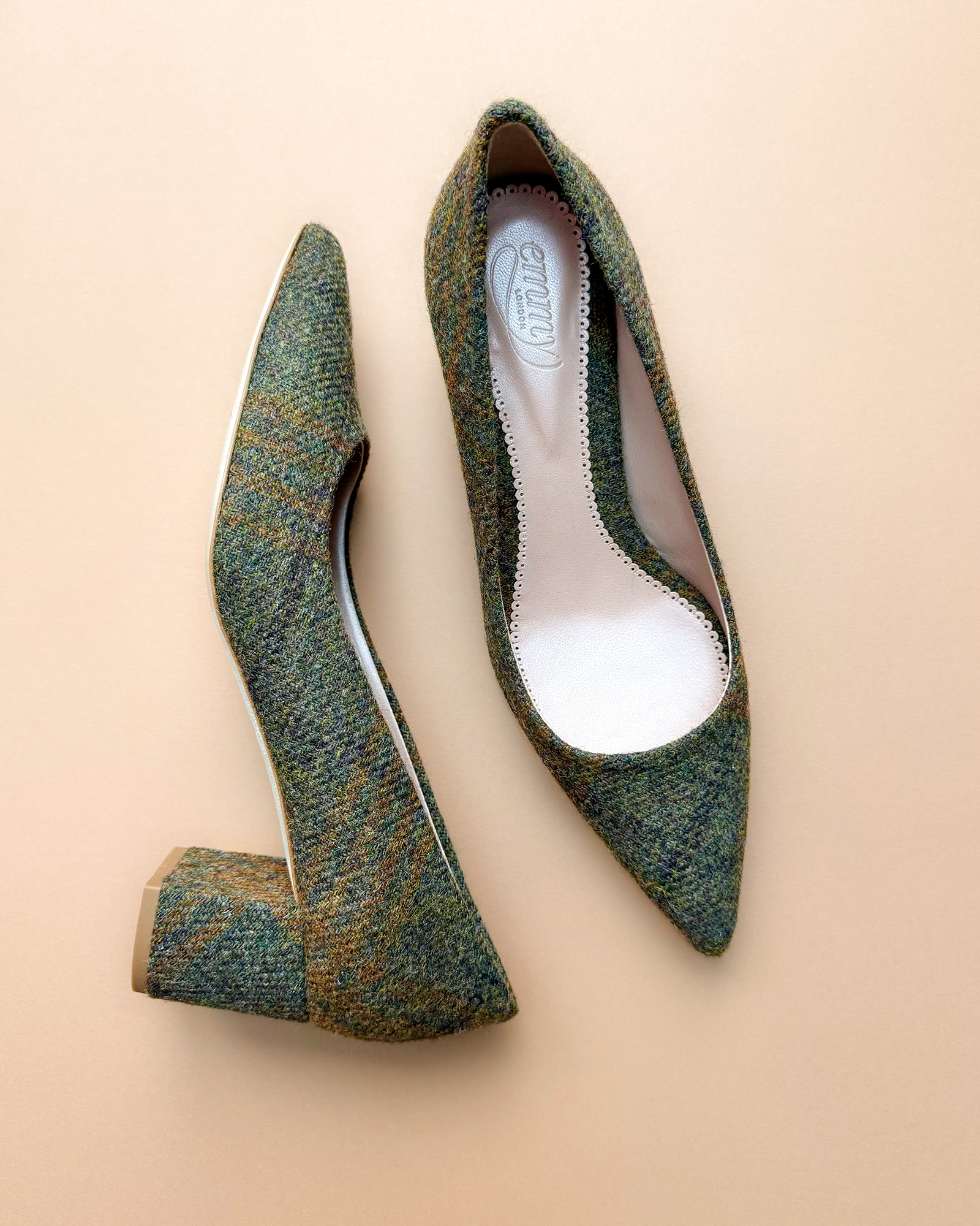 Josie Fox Tweed Low Block Heel Emmy London - Main Image