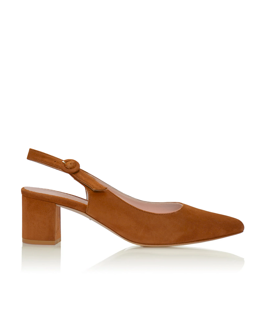 Lisa Sling Back Saddle Suede image