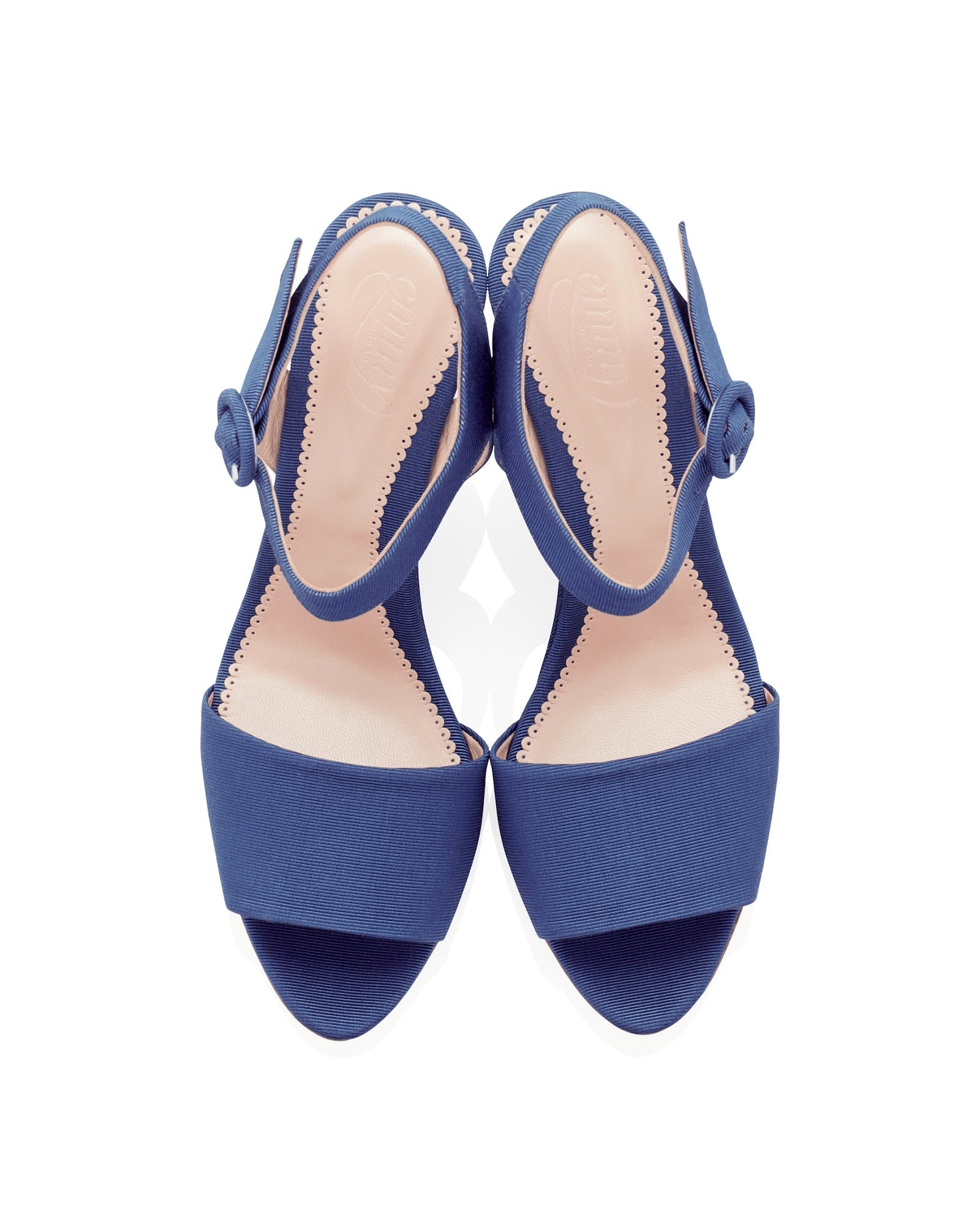 Lottie French Blue Fashion Shoe Blue Wedge  image