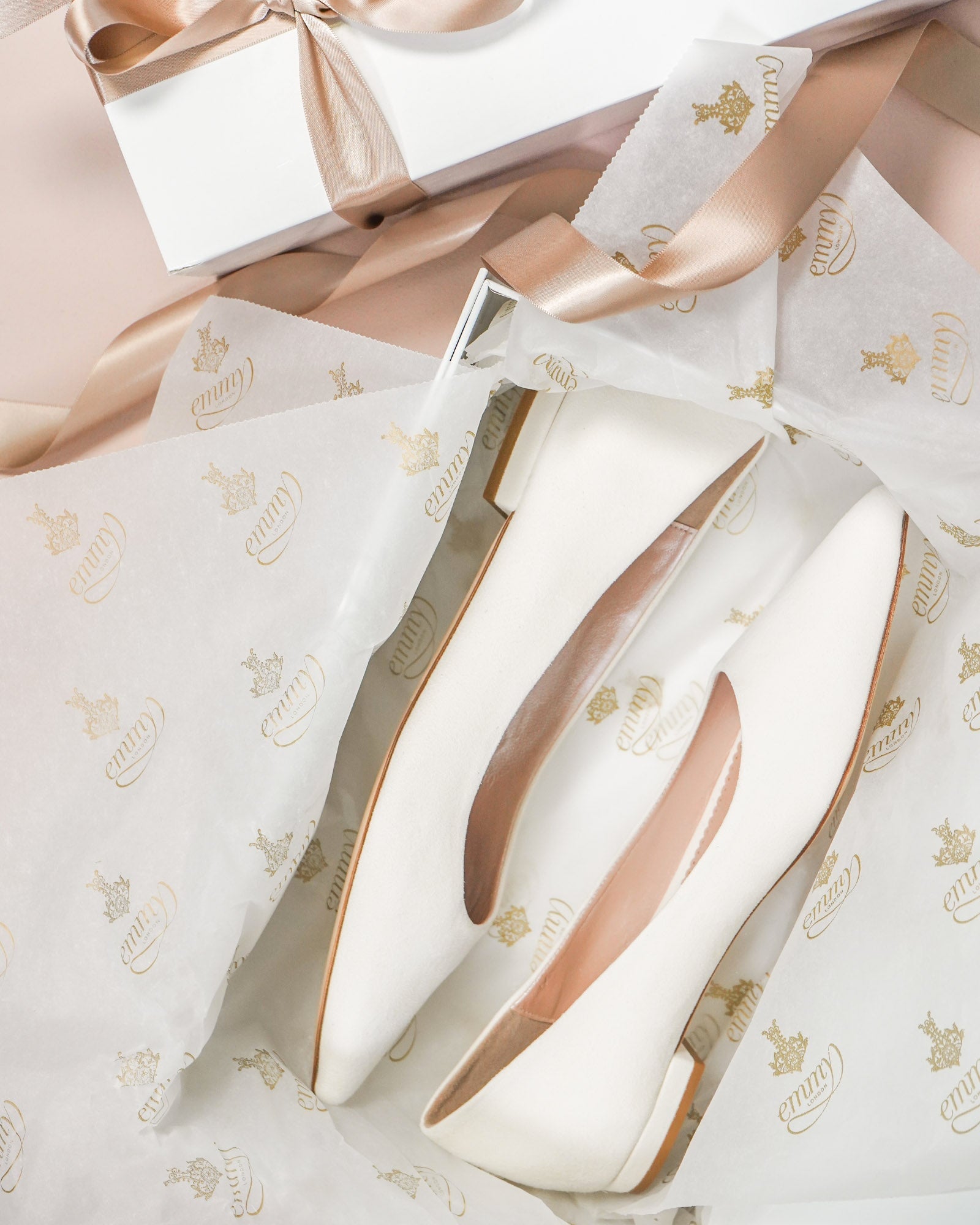 Lulu Ivory Suede Flat | Emmy London Lulu Ivory Suede Flat | Emmy London