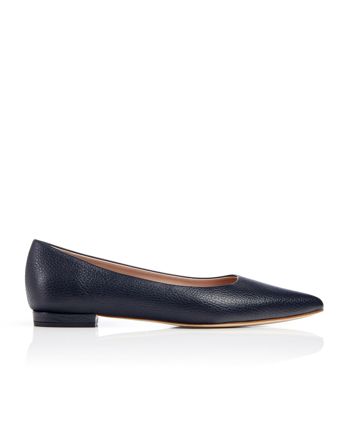Lulu Dark Navy Textured Leather