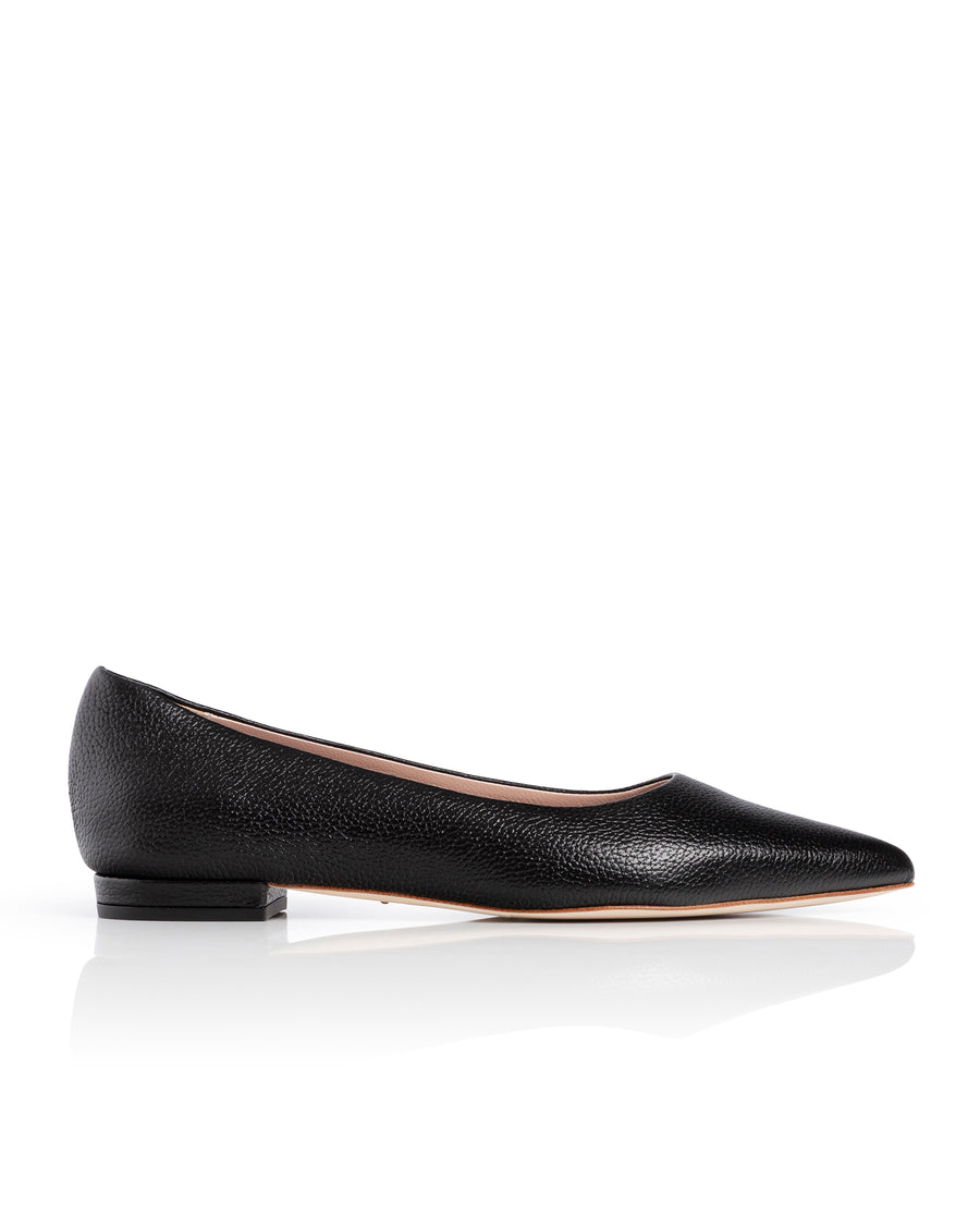 Lulu Black Textured Leather image