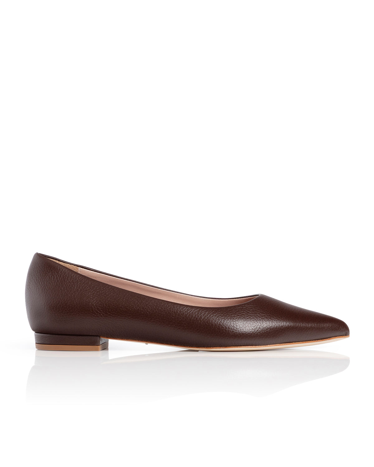 Lulu Chocolate Textured Leather